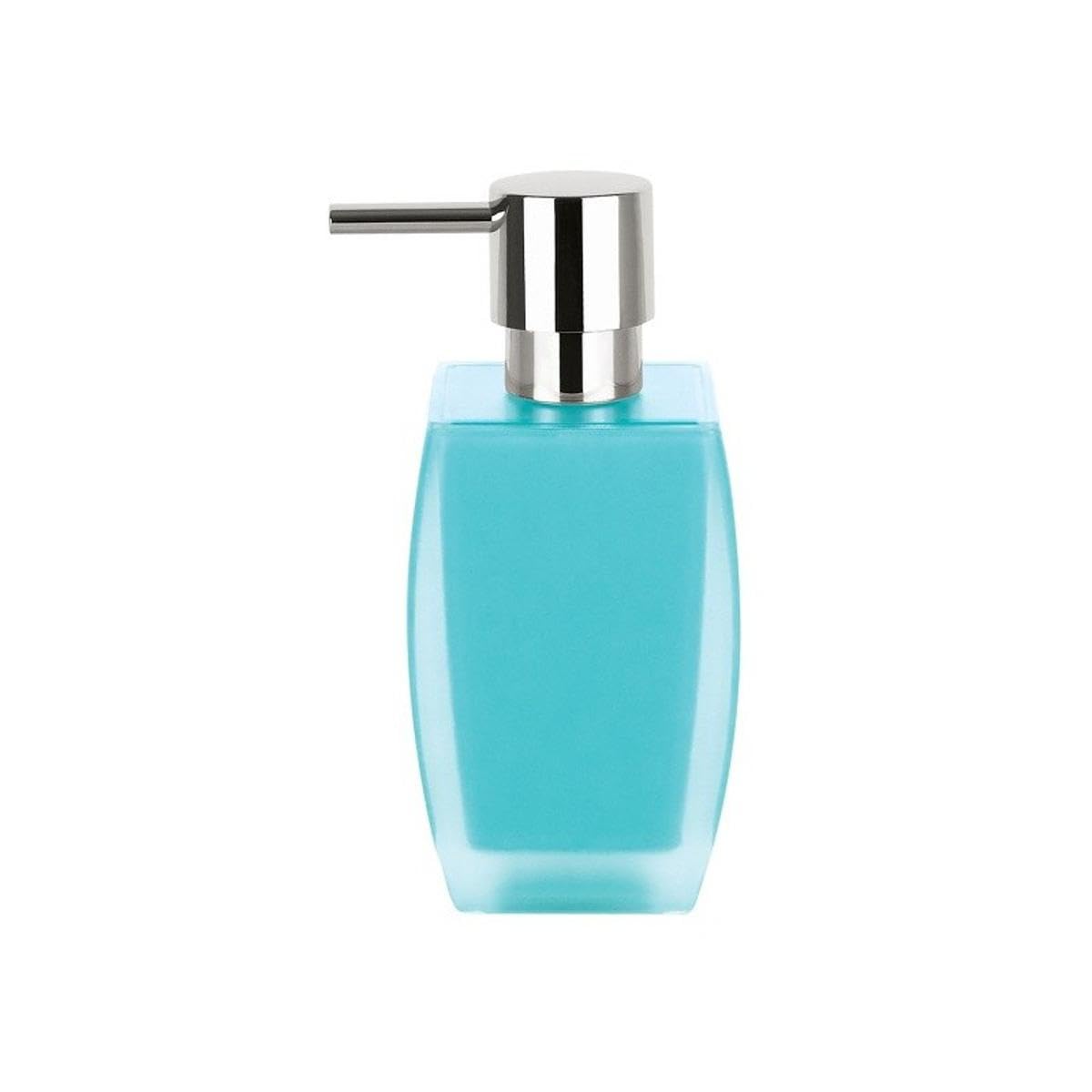 Freddo Light Polystyrene Soap Dispenser - Modern Bathroom Liquid Soap Pump for Kitchen & Restroom - Elegant Water-Inspired Design for Home, Office, and Hotel Use