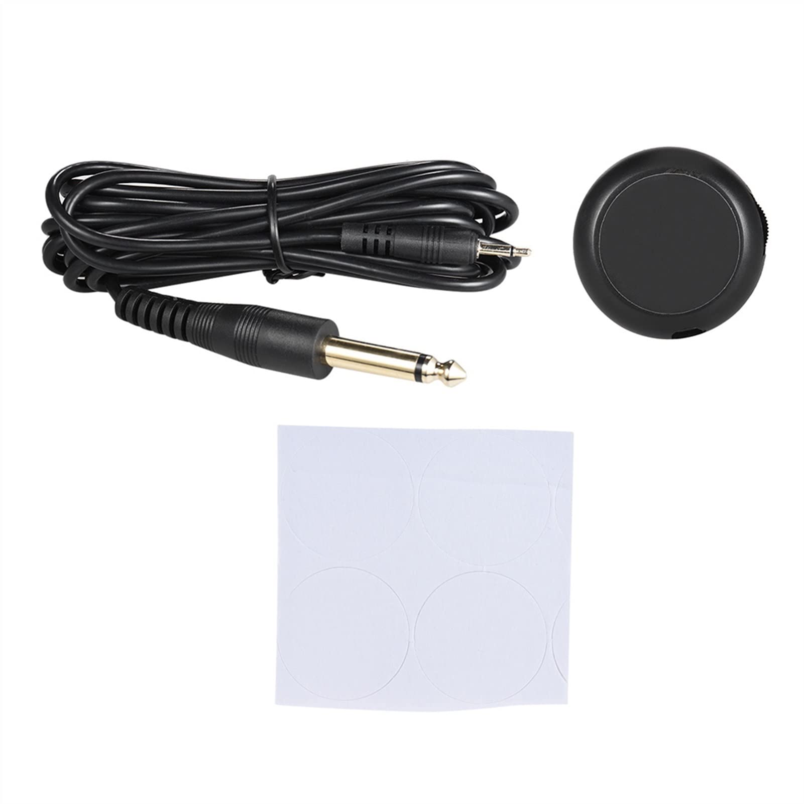 Acoustic Guitar Pickup - Mini Piezo Contact Microphone Transducer with 3M Cable for Classical & Folk Guitars | Perfect for Live Performances & Recording