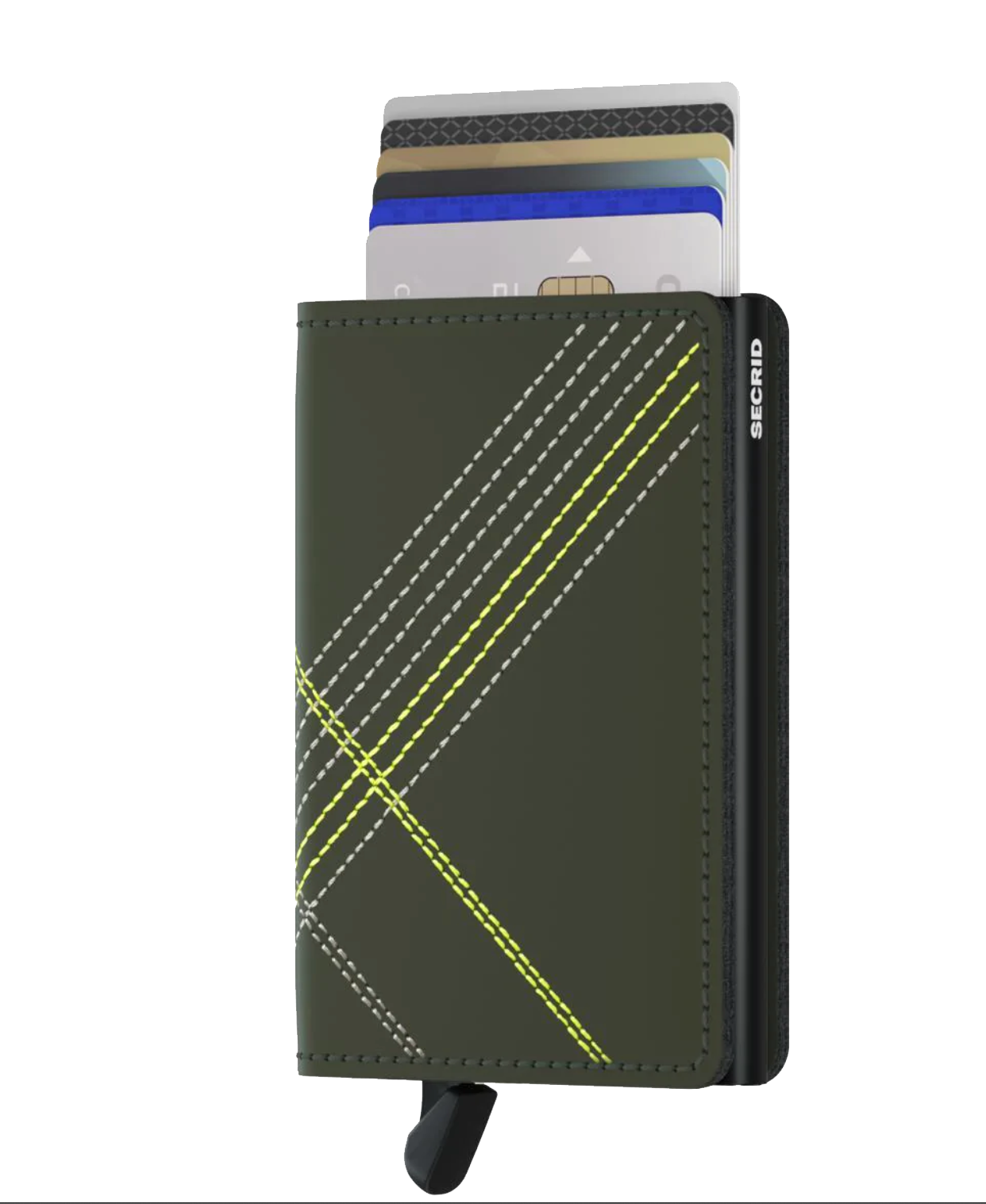 SECRID RFID Mini Wallet with Stitch Design - Slim & Secure Card Holder for Travel, Business & Everyday Use