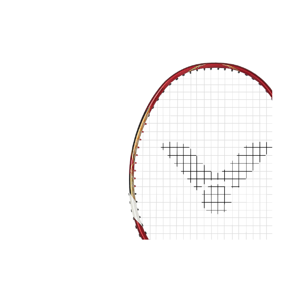 Victor BRS LTD PRO Unstrung Badminton Racket - Professional Carbon Fiber Badminton Racquet for Adults & Advanced Players [Red] | Perfect for Training, Tournaments & Competitive Play