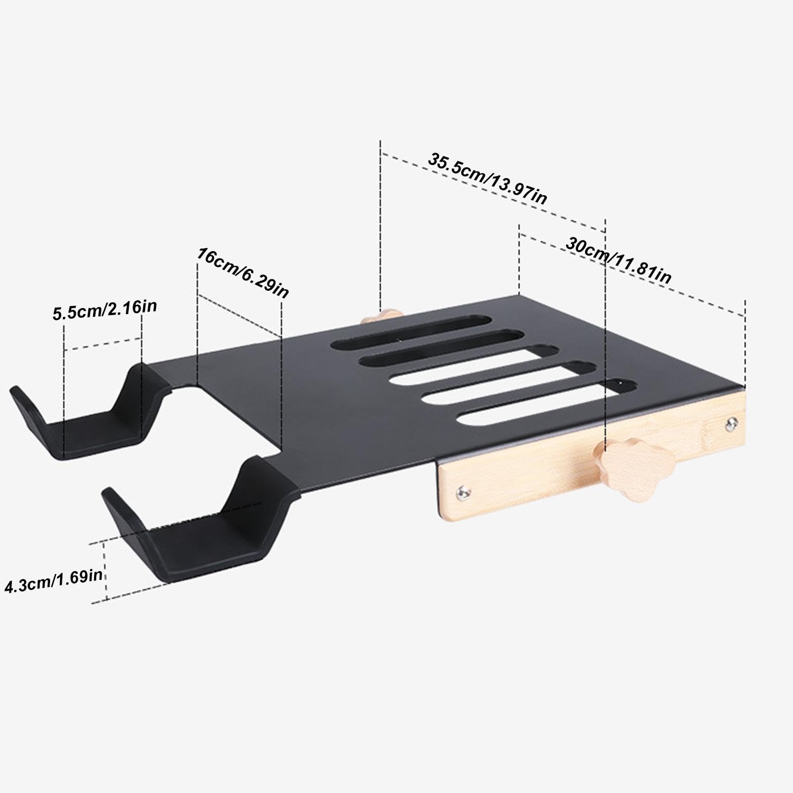 Wall Mount Bike Rack - Heavy Duty Mountain & Road Bicycle Storage Holder with Mounting Hardware - Space Saving Garage & Living Room Bike Display for Cycling Enthusiasts