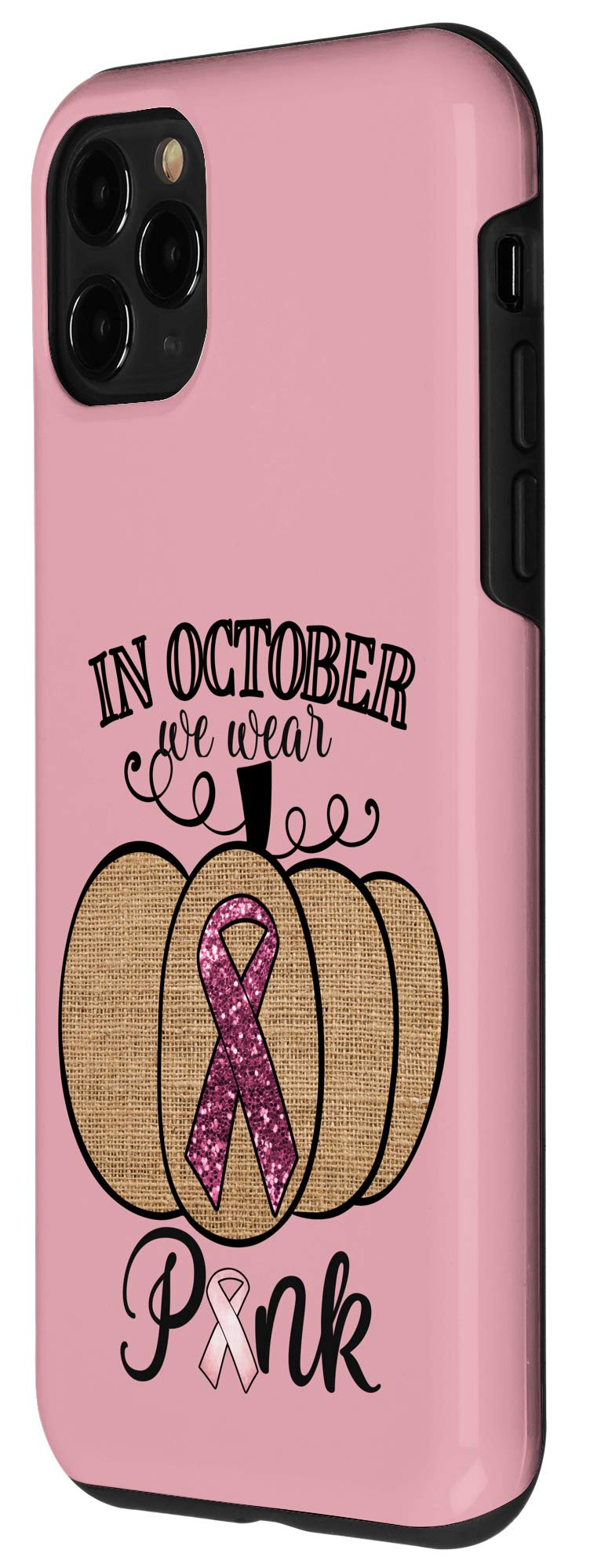 iPhone 11 Pro Case - Pink Pumpkin Design for Breast Cancer Awareness | Perfect October Gift & Everyday Protection for Your Phone