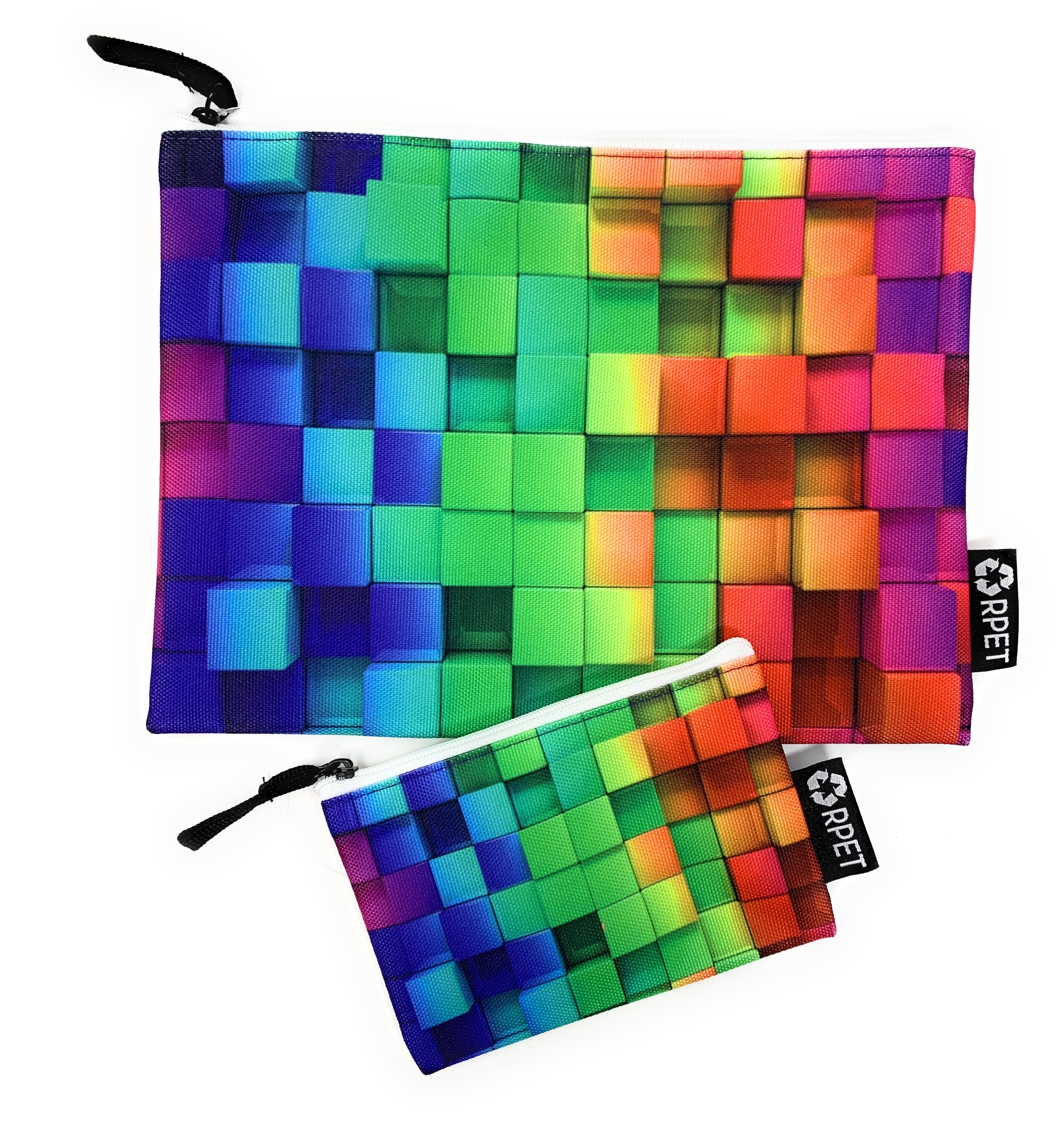 2-Piece Travel Makeup Bag Set - Waterproof Cosmetic Organizer & Toiletry Pouch for Women | Perfect for Airplane Carry-On, Gym, Vacation & Daily Essentials Storage