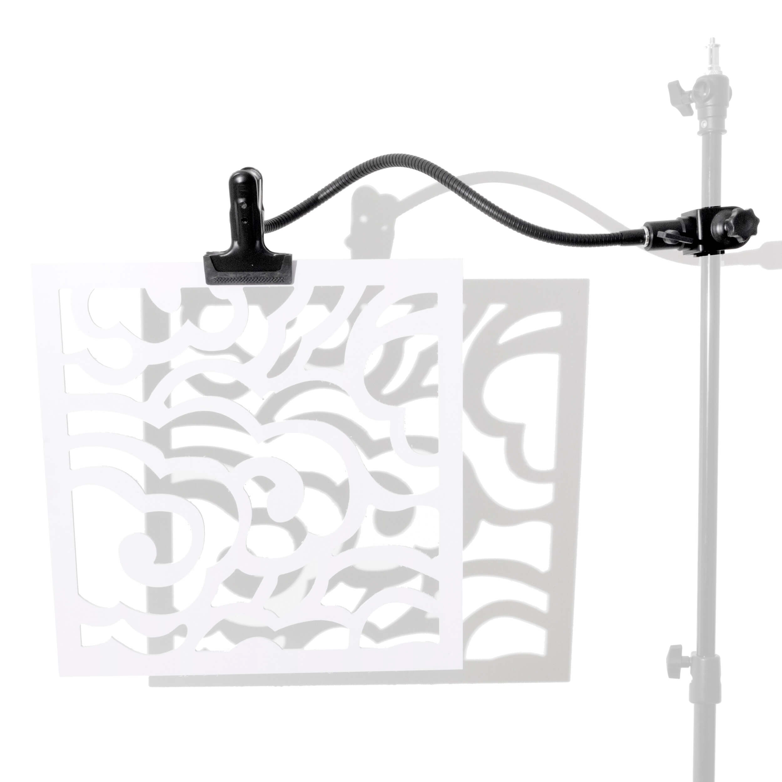 ShadowCaster Wooden Gobo Creative Pattern & Flexi Arm (Cloud) - Professional Lighting Projector Accessory for Stage, Theater, and Photography Studios
