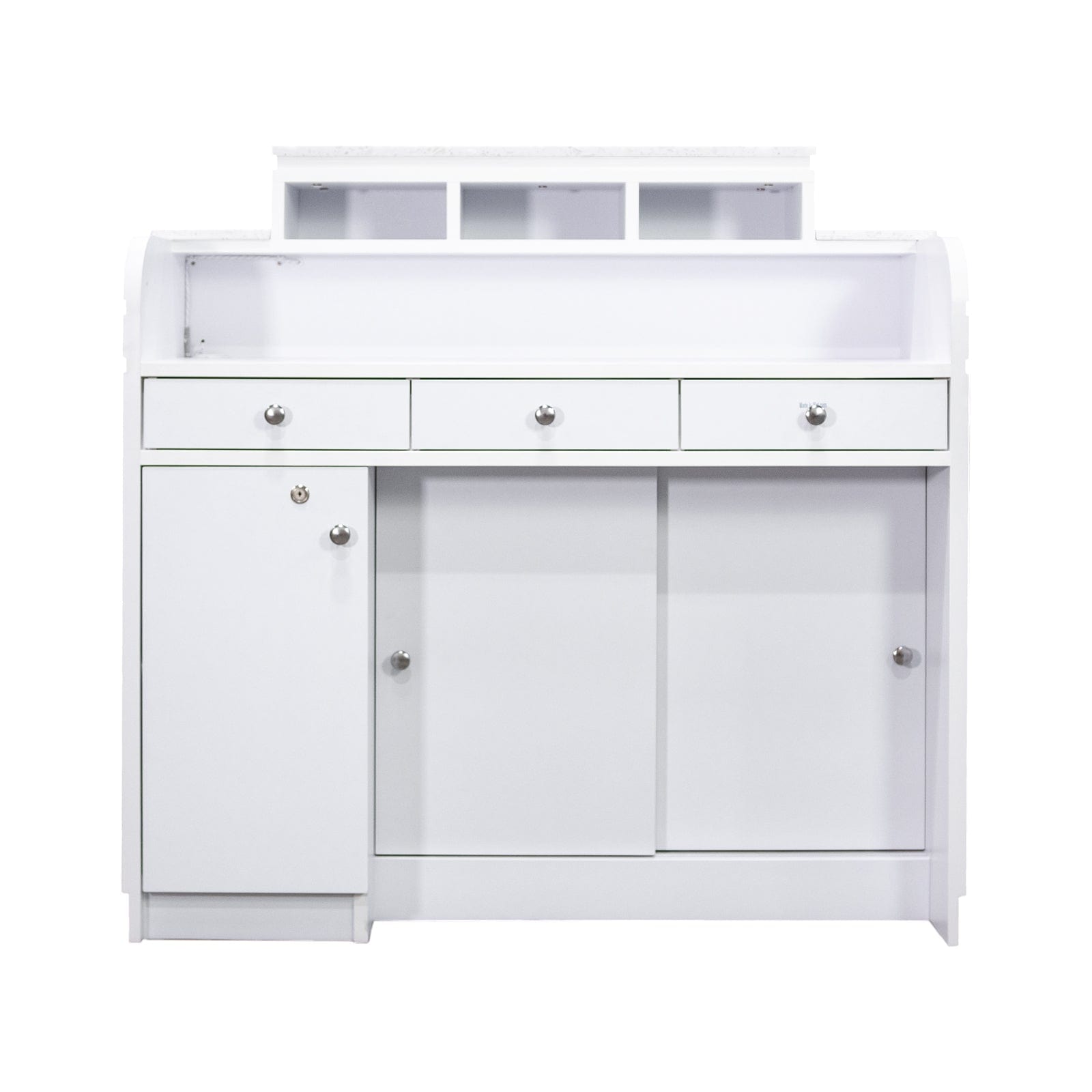 NAPA Square Reception Table - Modern Office Lobby Furniture for Business & Waiting Areas - Stylish & Durable Entryway Table for Hotels, Restaurants, and Corporate Spaces