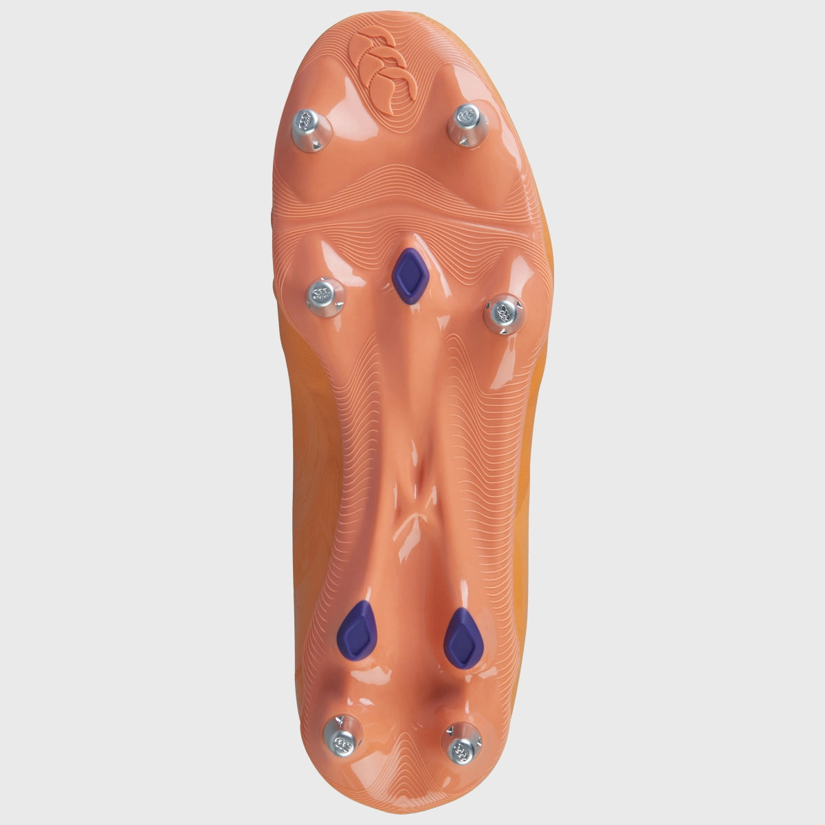 Canterbury Phoenix Genesis Team SG Rugby Boots - Orange Crush | High-Performance Rugby Cleats for Men | Perfect for Wet & Muddy Field Conditions