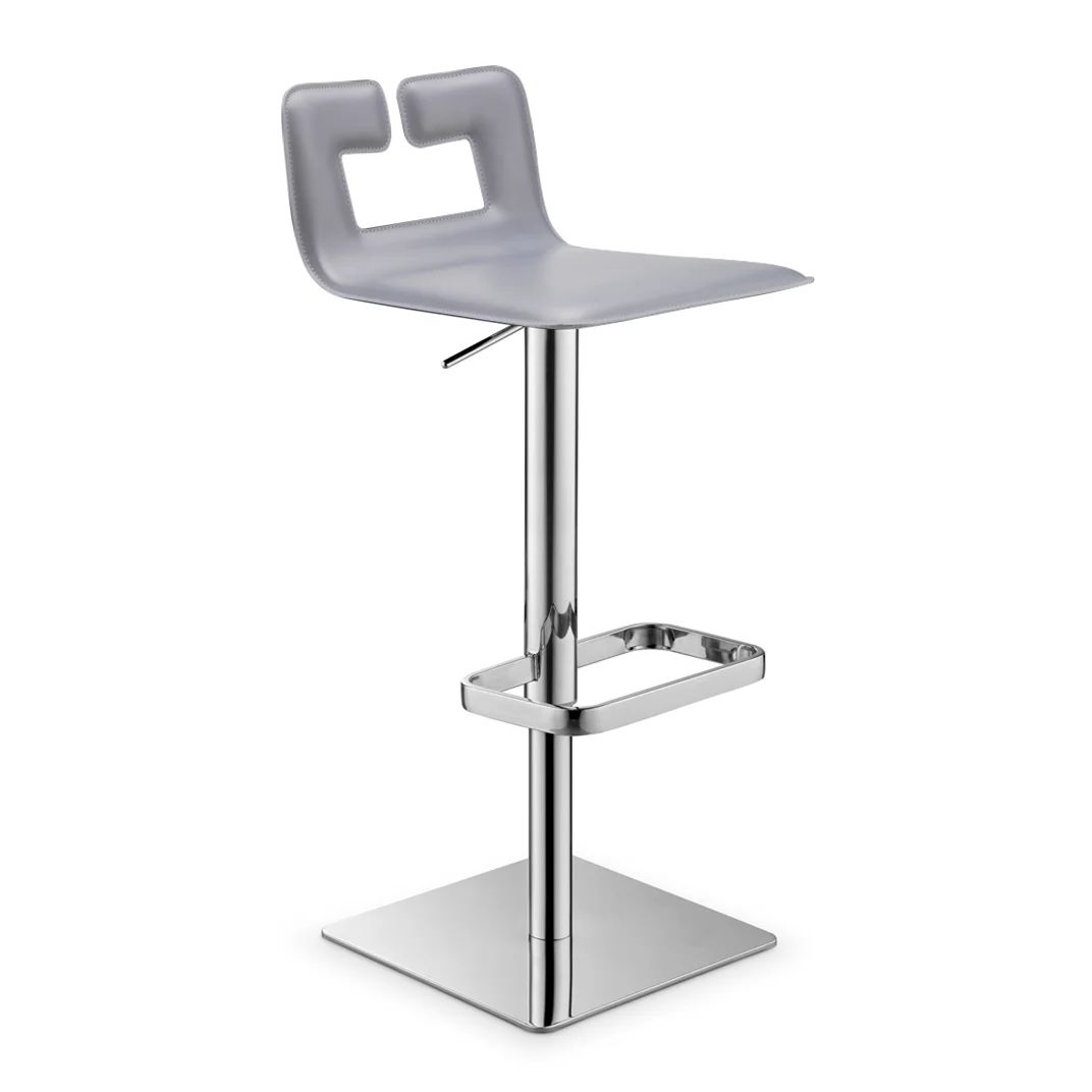 Swivel Bar Stool for Kitchen Island - Adjustable Height Counter Stool with Padded Seat - Perfect for Breakfast Nook, Home Bar & Dining Room Decor