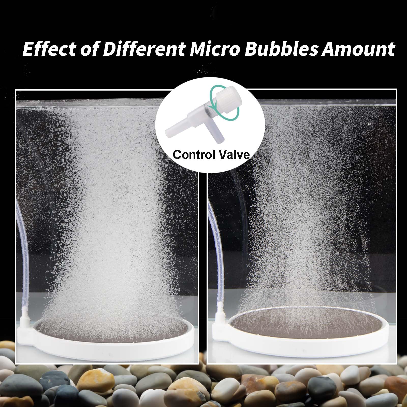 4 Inch Aquarium Air Stone Bubbler - Ultra Quiet Oxygen Diffuser for Fish Tanks (35-100 Gallon) | Creates Super Fine Bubbles | Ideal for Freshwater/Saltwater Aquariums & Hydroponic Systems | Perfect for Betta Tanks, Shrimp Habitats & Plant Growth