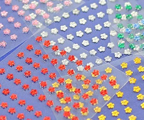 3mm Green LQ09 Self-Adhesive Acrylic Rhinestones - 500PCS (5 Sheets) - Plastic Face Gems & Body Jewels for DIY Crafts, Cards, Invitations, Nail Art - Perfect for Party Decor, Scrapbooking, and Costume Accessories