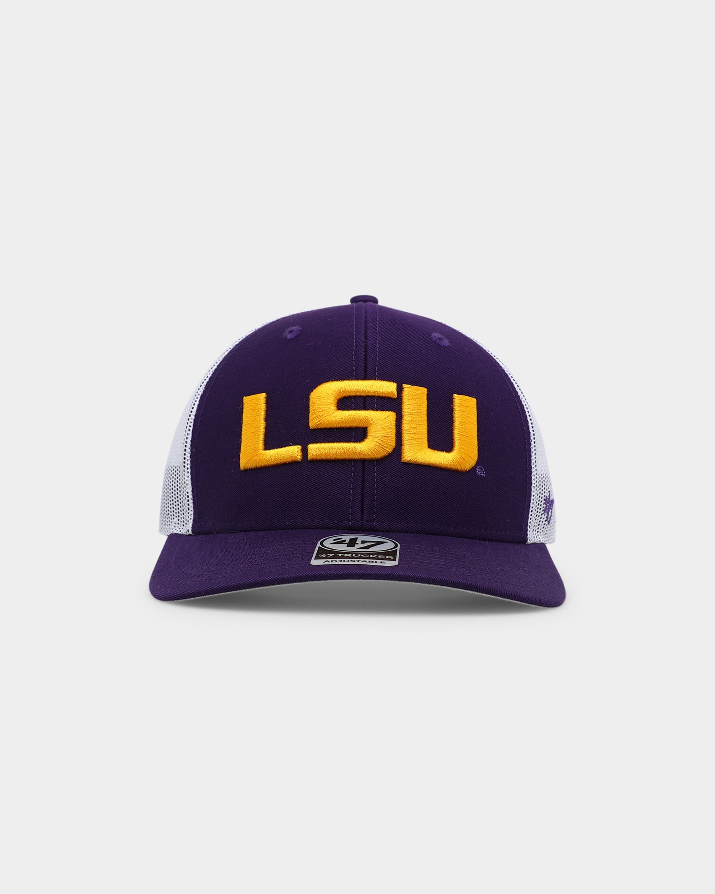 47 Brand Louisiana State Tigers LSU '47 Trucker Snapback Purple Hat - Adjustable Snapback Cap for Men & Women - Perfect for LSU Fans, Game Day, and Casual Wear