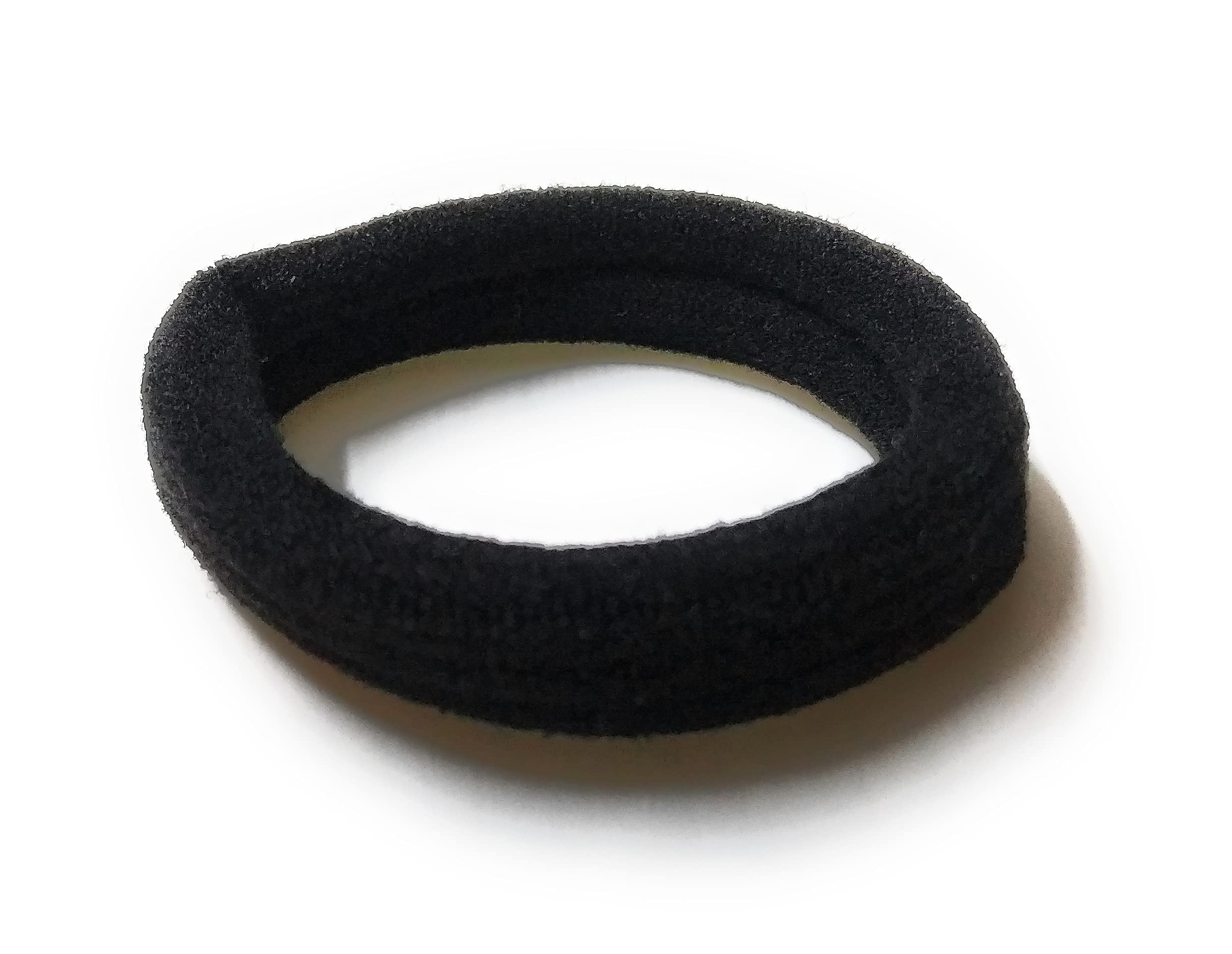 Mom's Darling Thick Elastic Cotton Hair Ties - 15 Pack Black Stretch Ponytail Bands for Women & Girls | Perfect for School, Workouts, and Everyday Styling