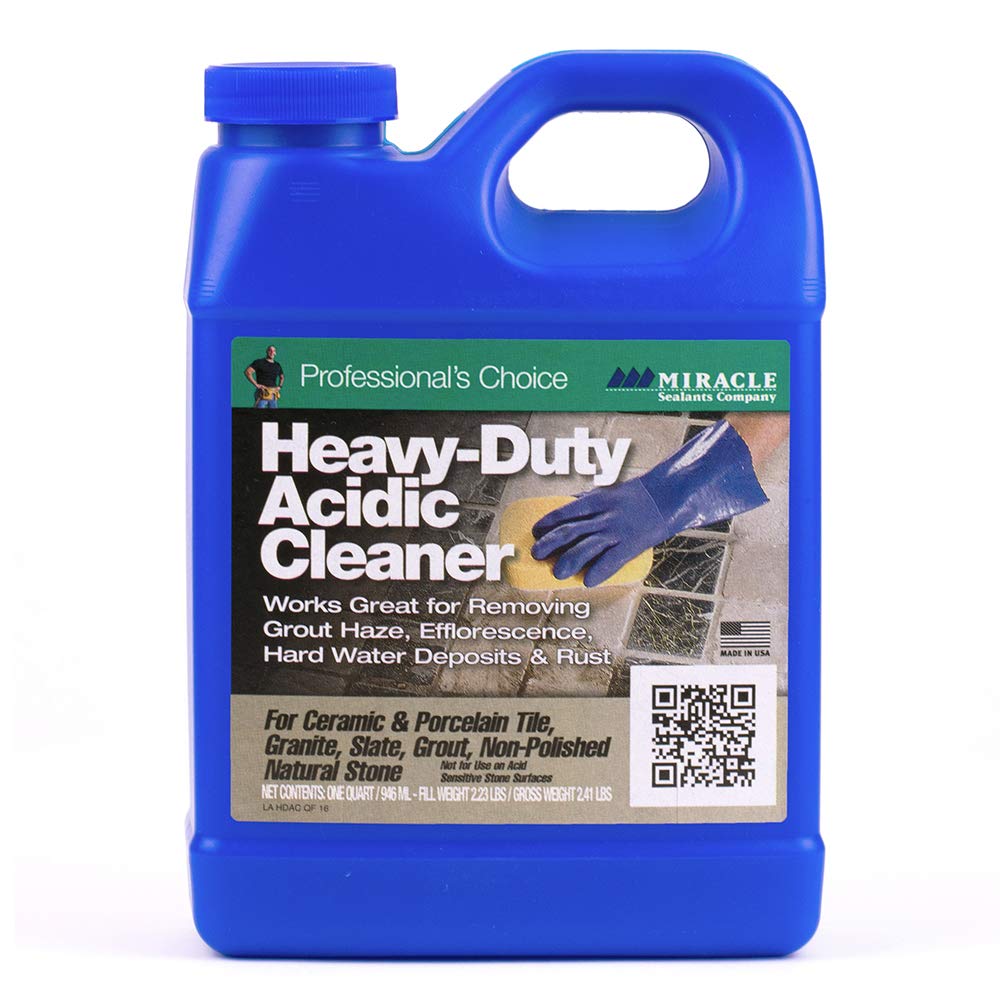 Industrial Strength Acidic Cleaner for Tough Stains - Heavy Duty Degreaser for Kitchen, Bathroom & Garage - Safe on Metal, Tile & Grout