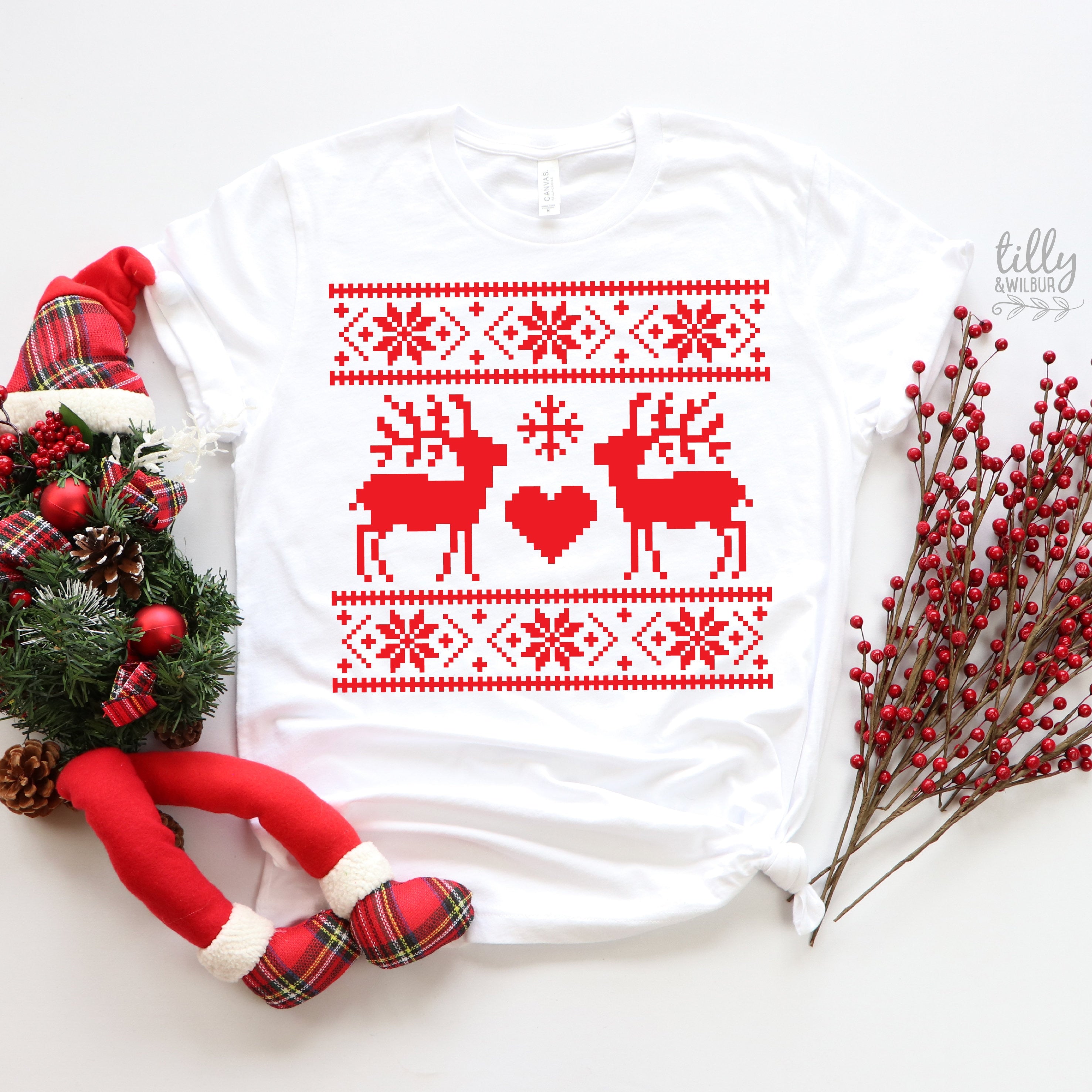 Christmas T-Shirt - Festive Holiday Graphic Tee for Men & Women - Multiple Colors Available - Perfect for Xmas Parties & Family Gatherings