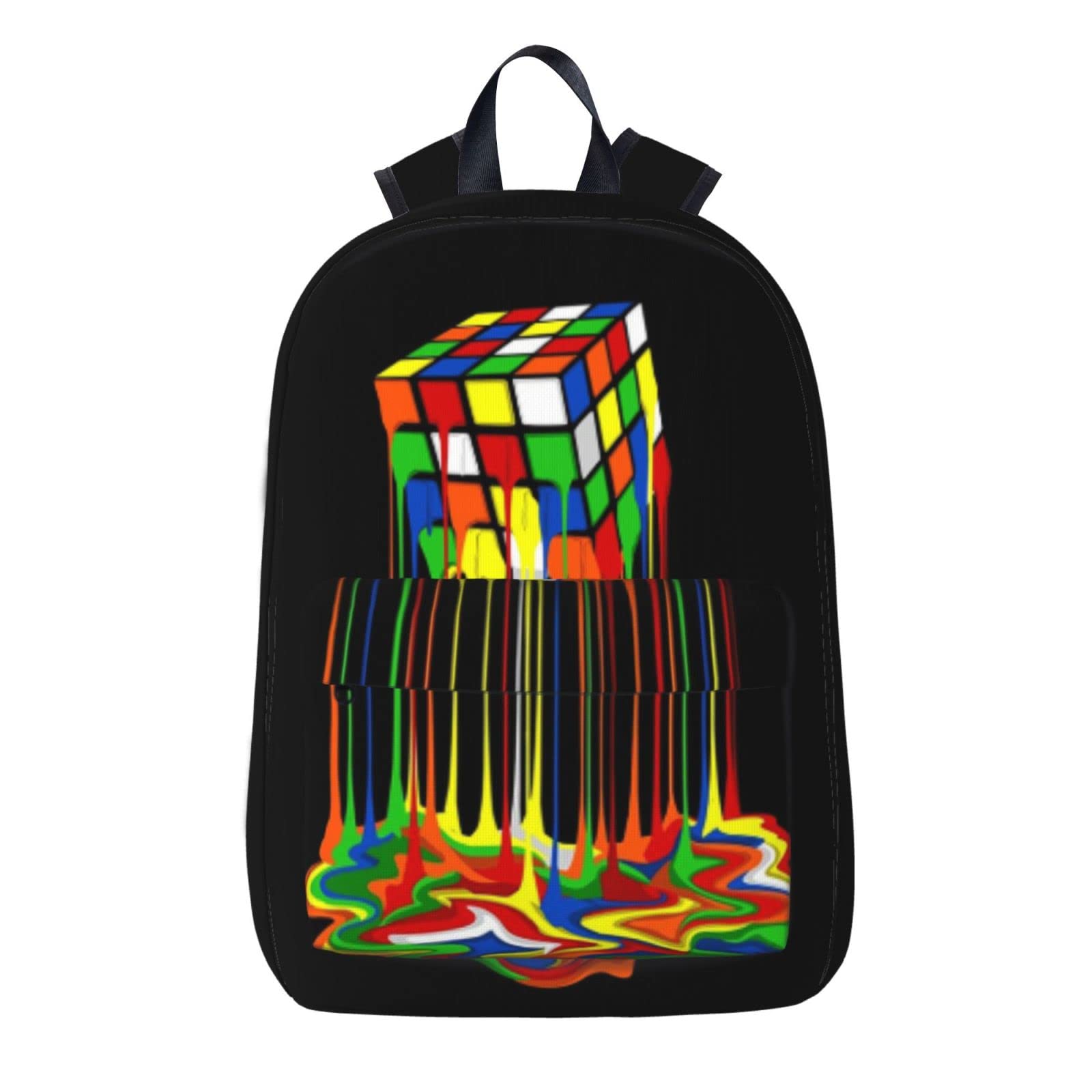 Rainbow Rubik's Cube Travel Laptop Backpack - Anti-Theft College School Backpack for Men & Women - Business Computer Backpack Fits 15.6 Inch Laptop - Perfect for Work, School & Travel Accessories