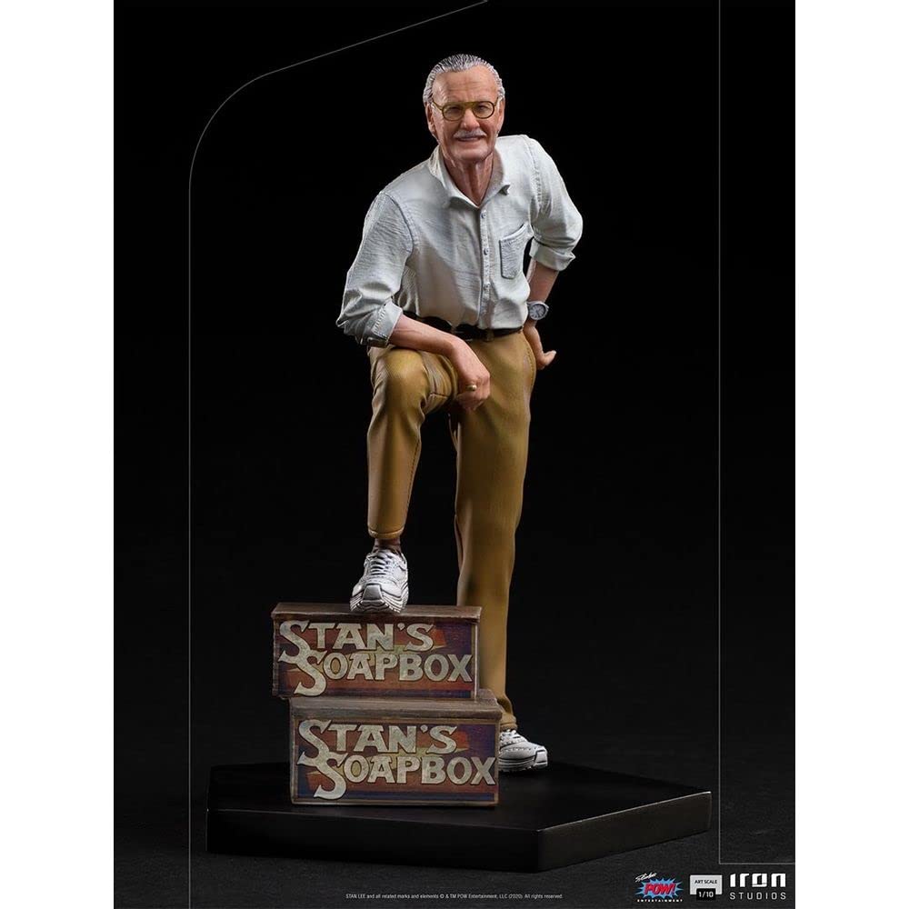 Iron Studios Stan Lee Art Scale 1/10 Statue - Marvel Comics Legend Collectible Figure for Display & Home Decor