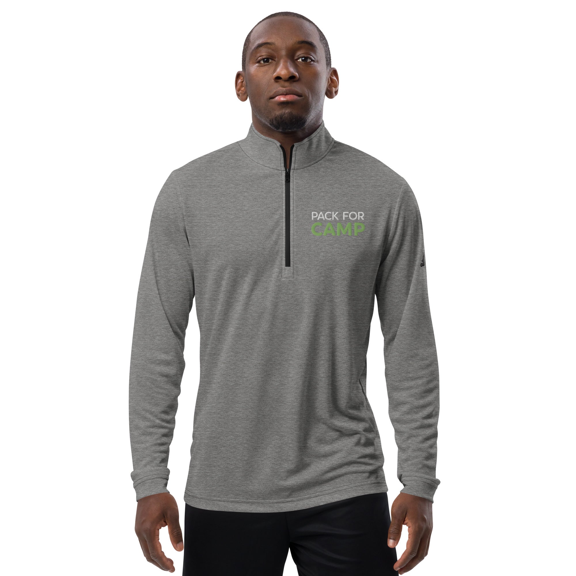 Adidas Men's Quarter Zip Pullover Sweatshirt - Lightweight Fleece Jacket for Running, Golf & Outdoor Activities