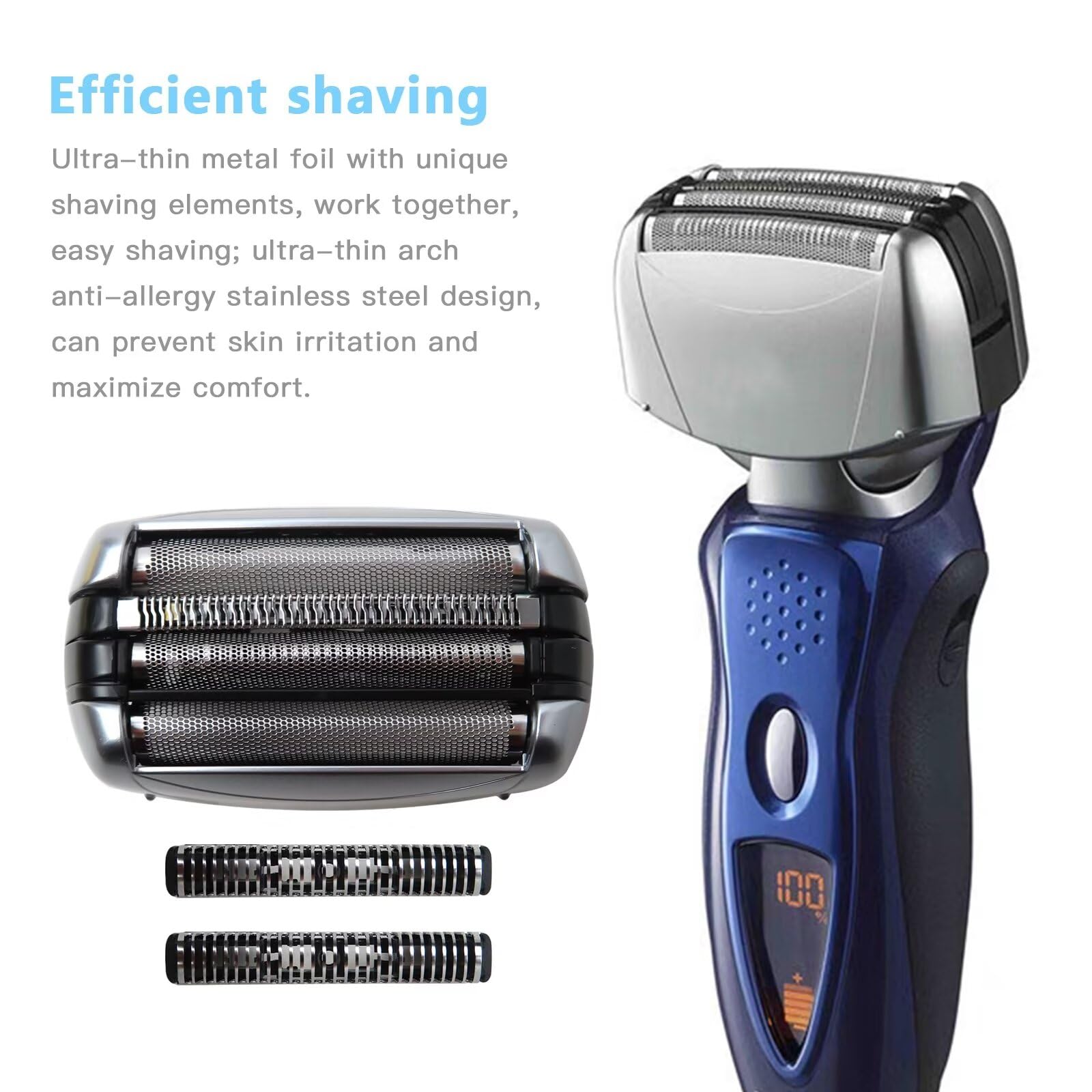 2024 Upgrade WES9020PC Replacement Foil & Blade Set for Panasonic ARC4 ES8243/ES8249/ES8343A/ES8349S Shavers - Smooth Shaving for Men's Grooming & Travel