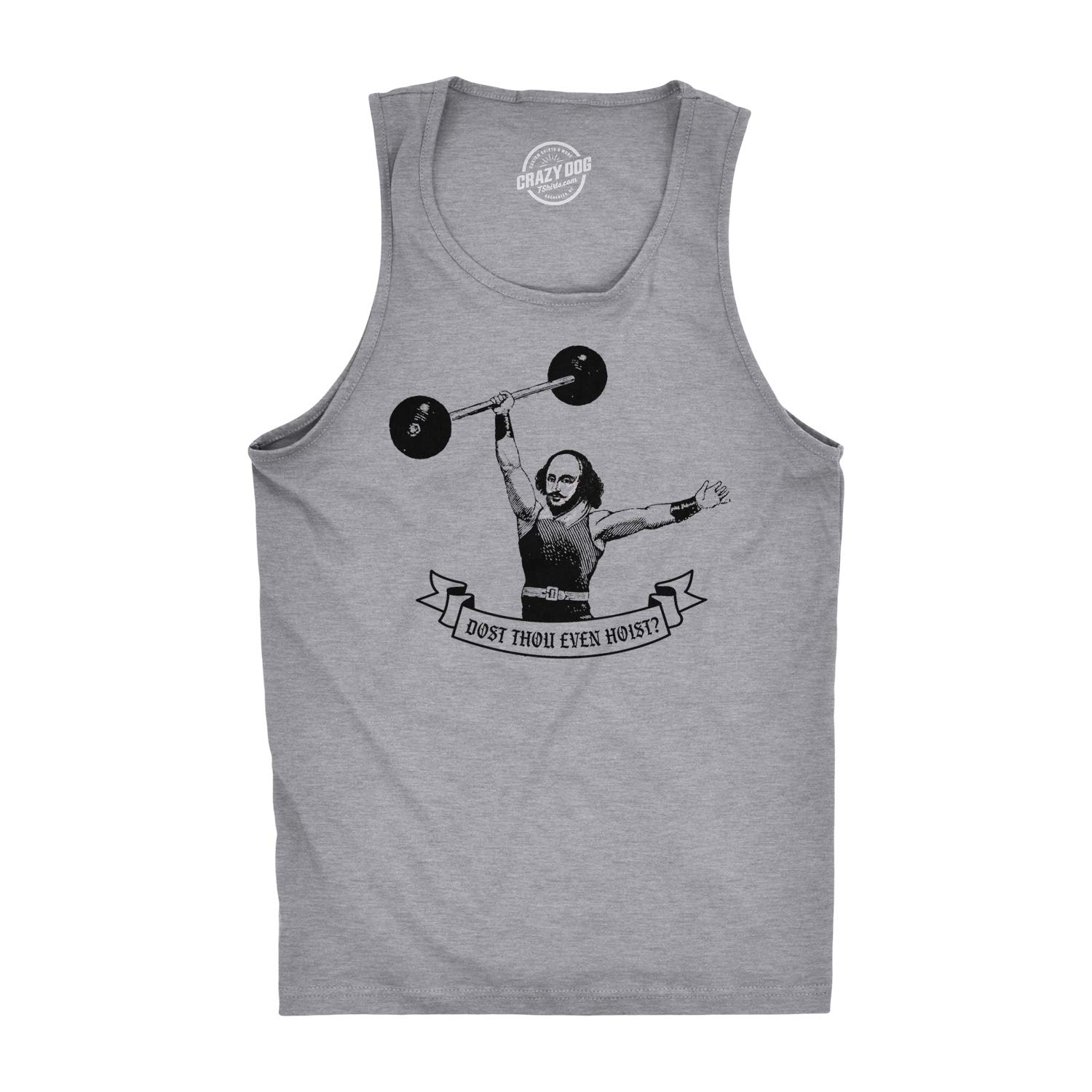 Funny Men's Workout Tank Top - Dost Thou Even Hoist Gym Shirt for Fitness & Weightlifting | Perfect for Gym, CrossFit & Bodybuilding Training