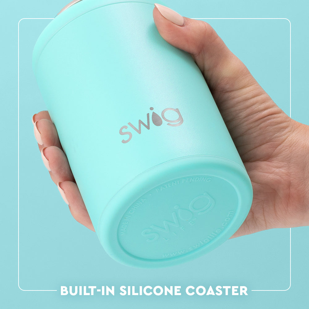 Sea Swirl Insulated Can & Bottle Cooler - 12oz Double-Wall Stainless Steel Beverage Chiller for Beer, Soda & Drinks - Perfect for Beach, Pool, Picnics & Outdoor Parties