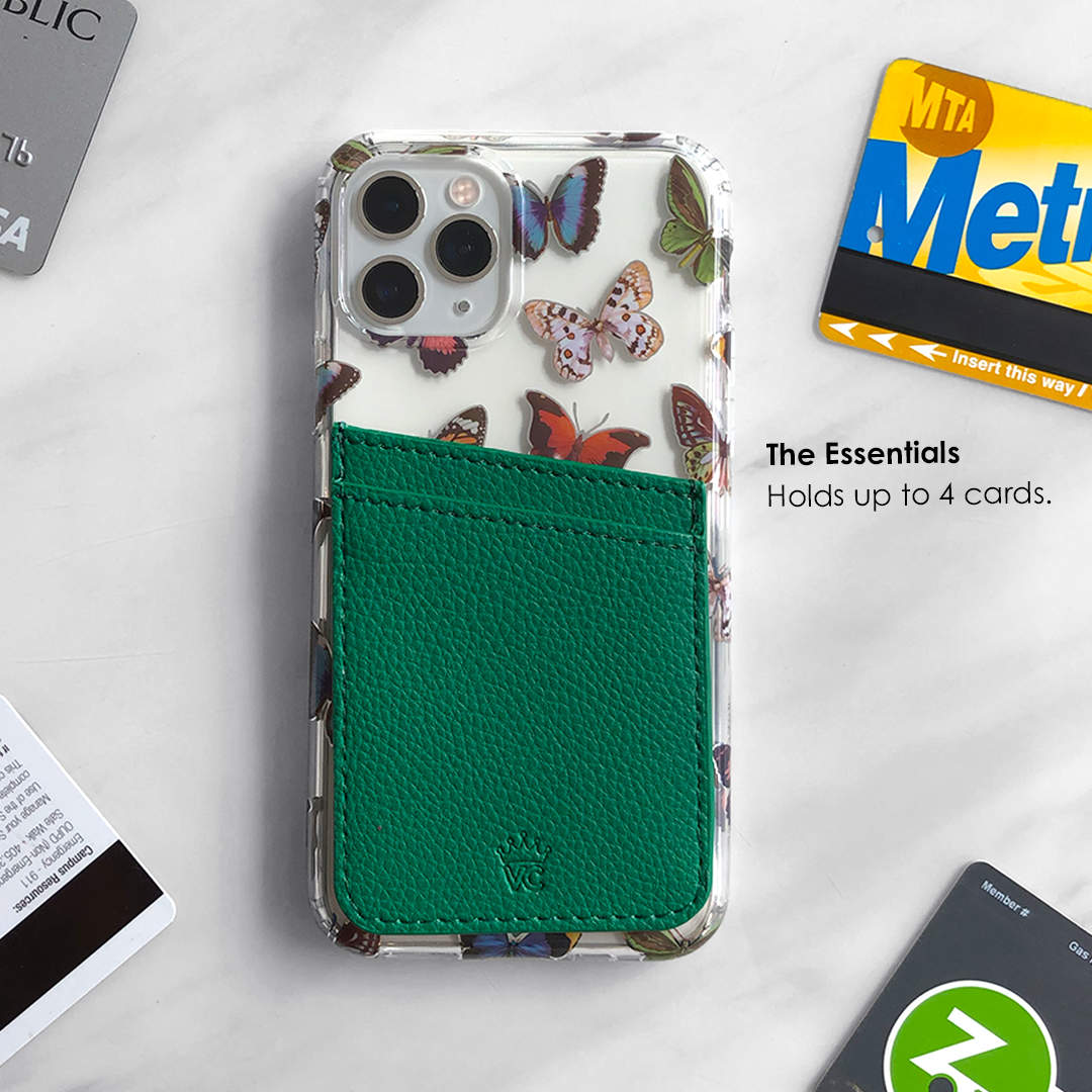 Premium Green Phone Wallet - Slim RFID Blocking Card Holder for iPhone & Android - Perfect for Travel, Shopping & Everyday Use