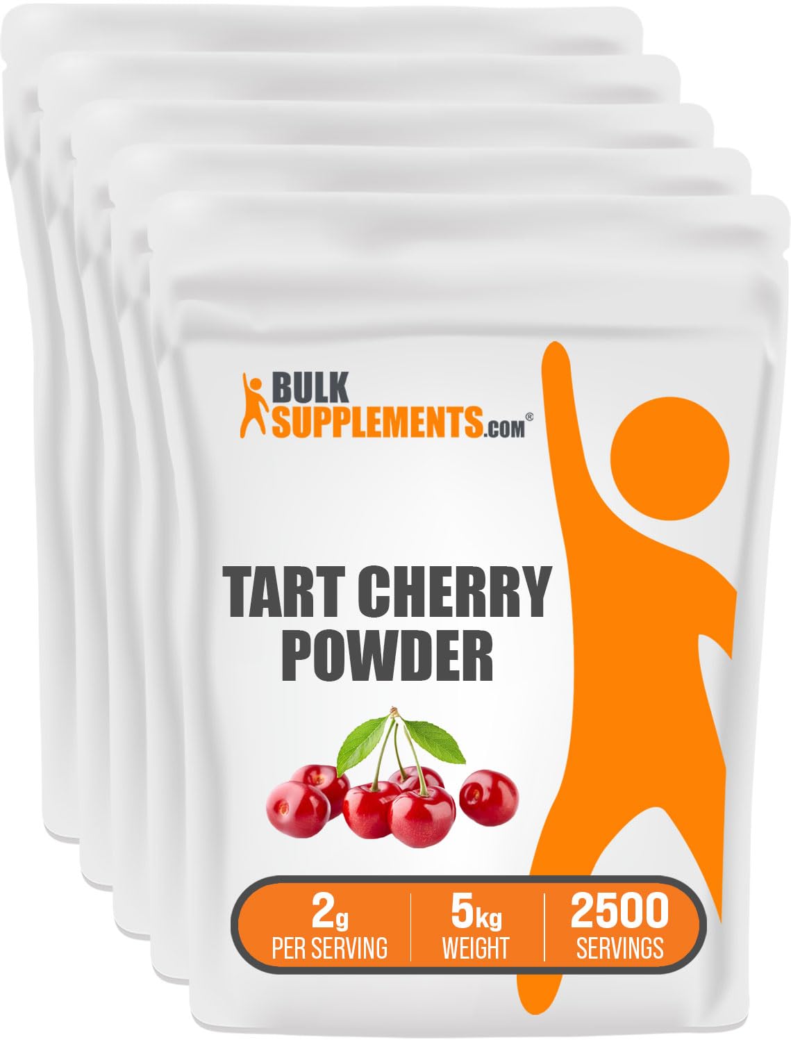 BulkSupplements Tart Cherry Powder 5kg (11 lbs) - Pure Fruit Powder Supplement, Rich in Antioxidants, Gluten Free, No Added Sugar - Perfect for Smoothies, Baking & Healthy Recipes
