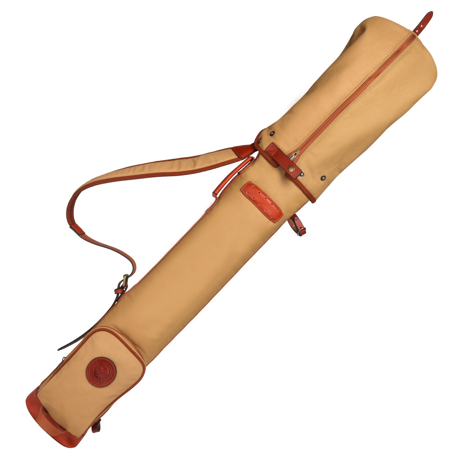 Vintage Golf Club Carry Bag - Durable Canvas & Leather Travel Case for Golf Clubs | Perfect for Golf Trips, Tournaments & Practice Sessions