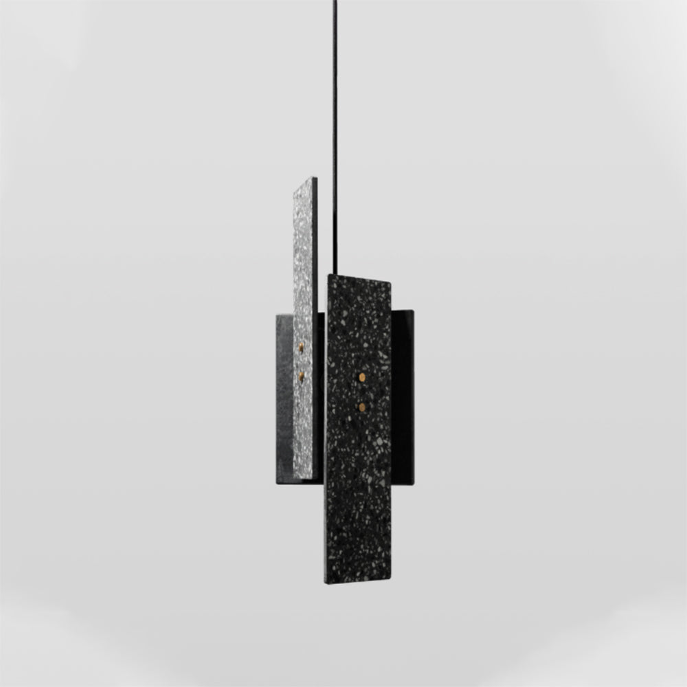 Modern Terrazzo Pendant Light - Handcrafted Hanging Lamp for Kitchen Island, Dining Room & Bedroom Decor