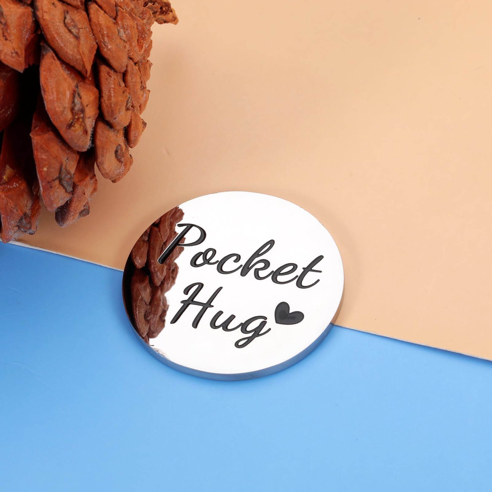 KINMES Breast Cancer Awareness Gifts - Chemotherapy Comfort Items for Women, Pocket Hug Token & Get Well Present - Perfect for Stocking Stuffers, Support Gifts & Cancer Survivor Encouragement (Ideal for Hospital Visits, Recovery Days & Awareness Events)