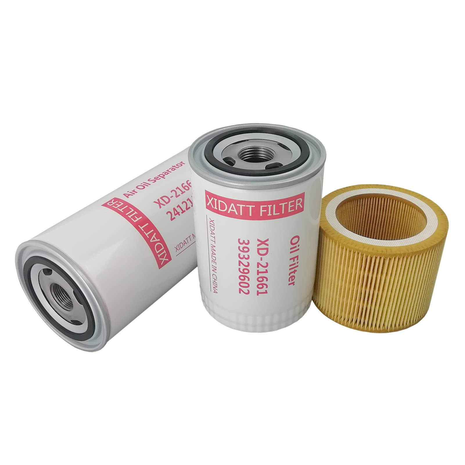 XIDATT Air Compressor Filter Kit - Oil Separator, Oil Filter & Air Filter Replacement Set | Compatible with Major Air Compressor Brands | Ideal for Workshop, Garage & Industrial Use