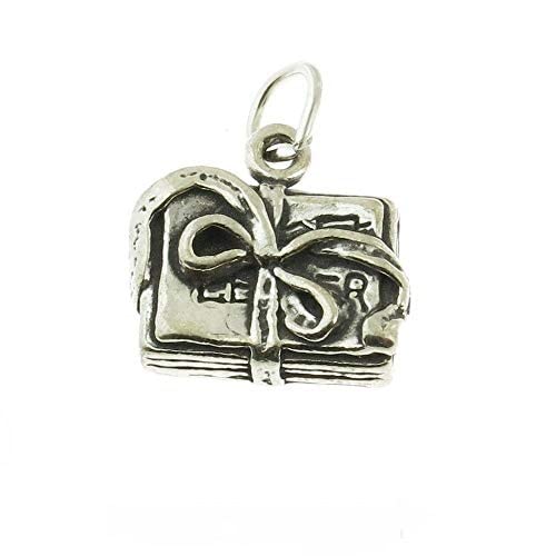 925 Sterling Silver Family Holiday Scrapbook Charm - Handmade in USA - DIY Jewelry Making Supplies for Necklaces, Bracelets & Keepsakes - Perfect for Christmas Gifts, Memory Books & Craft Projects