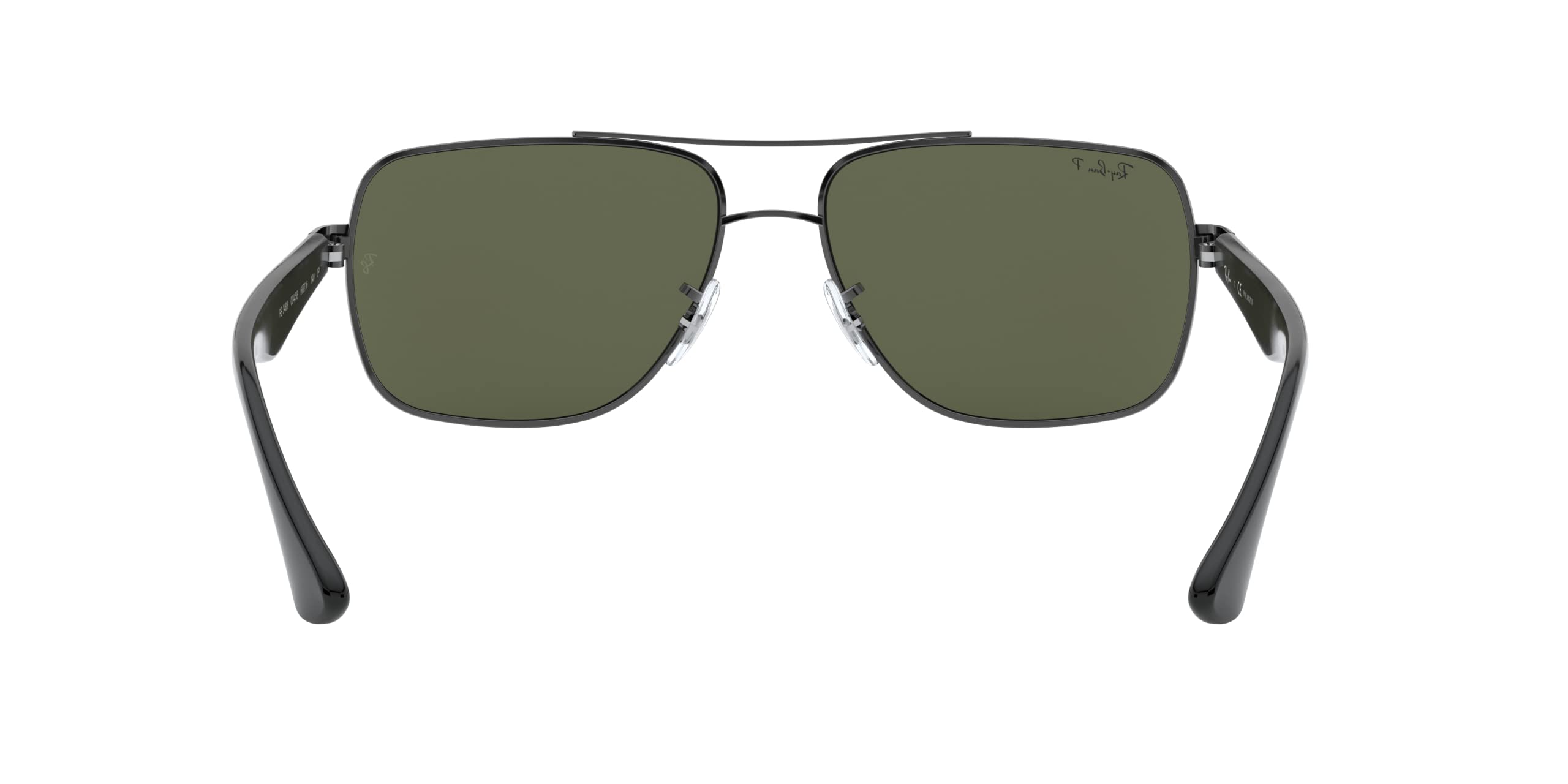 Ray-Ban RB3483 Metal Square Sunglasses for Men - Classic Aviator Style, UV Protection, Lightweight & Durable - Perfect for Driving, Travel & Outdoor Activities