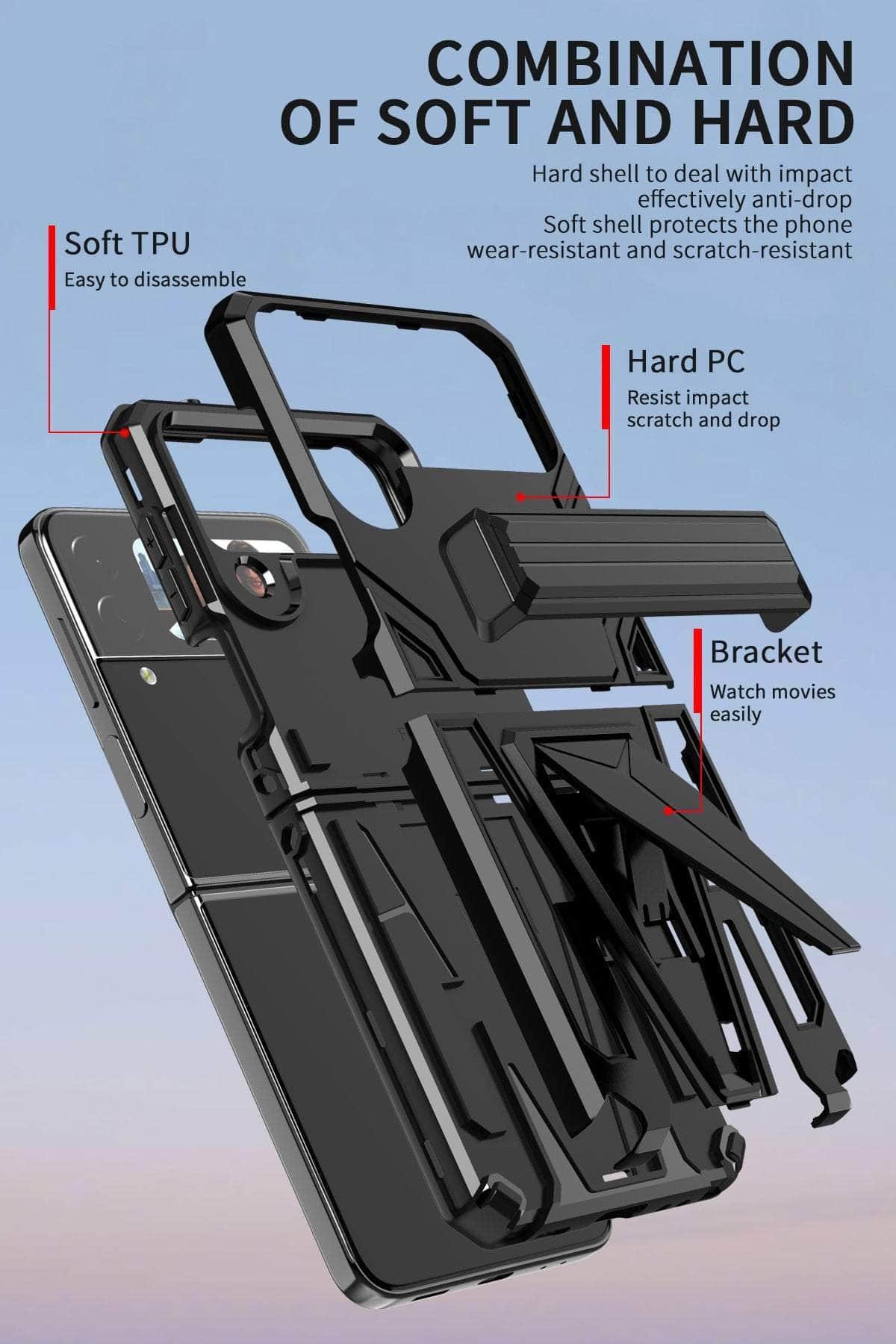Samsung Galaxy Z Flip 3 Case - Shockproof Rugged Silicone Armor Cover with Military-Grade Protection | Perfect for Outdoor Adventures, Travel & Daily Use