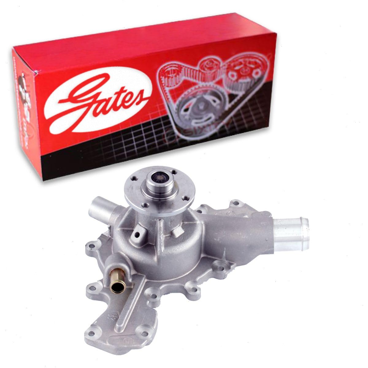 Gates Engine Water Pump Replacement for Ford Mustang 4.0L V6 2005-2010 - High Performance Cooling System Part for Daily Driving & Racing Scenarios