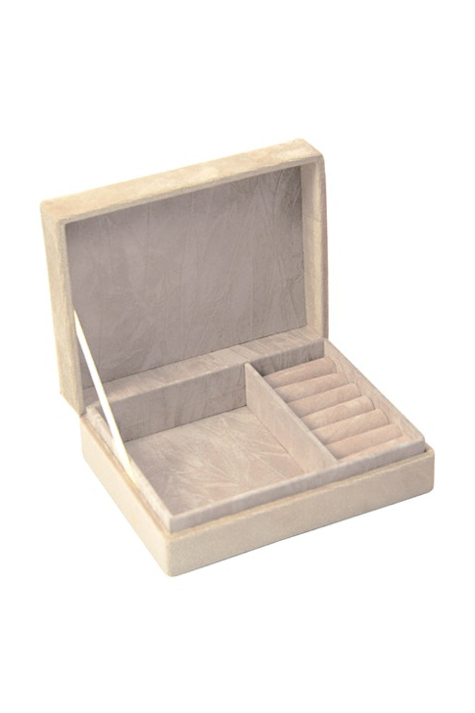 Elegant Small Jewelry Box in Champagne Gold - Perfect for Gift Giving, Travel & Organizing Rings, Necklaces & Earrings