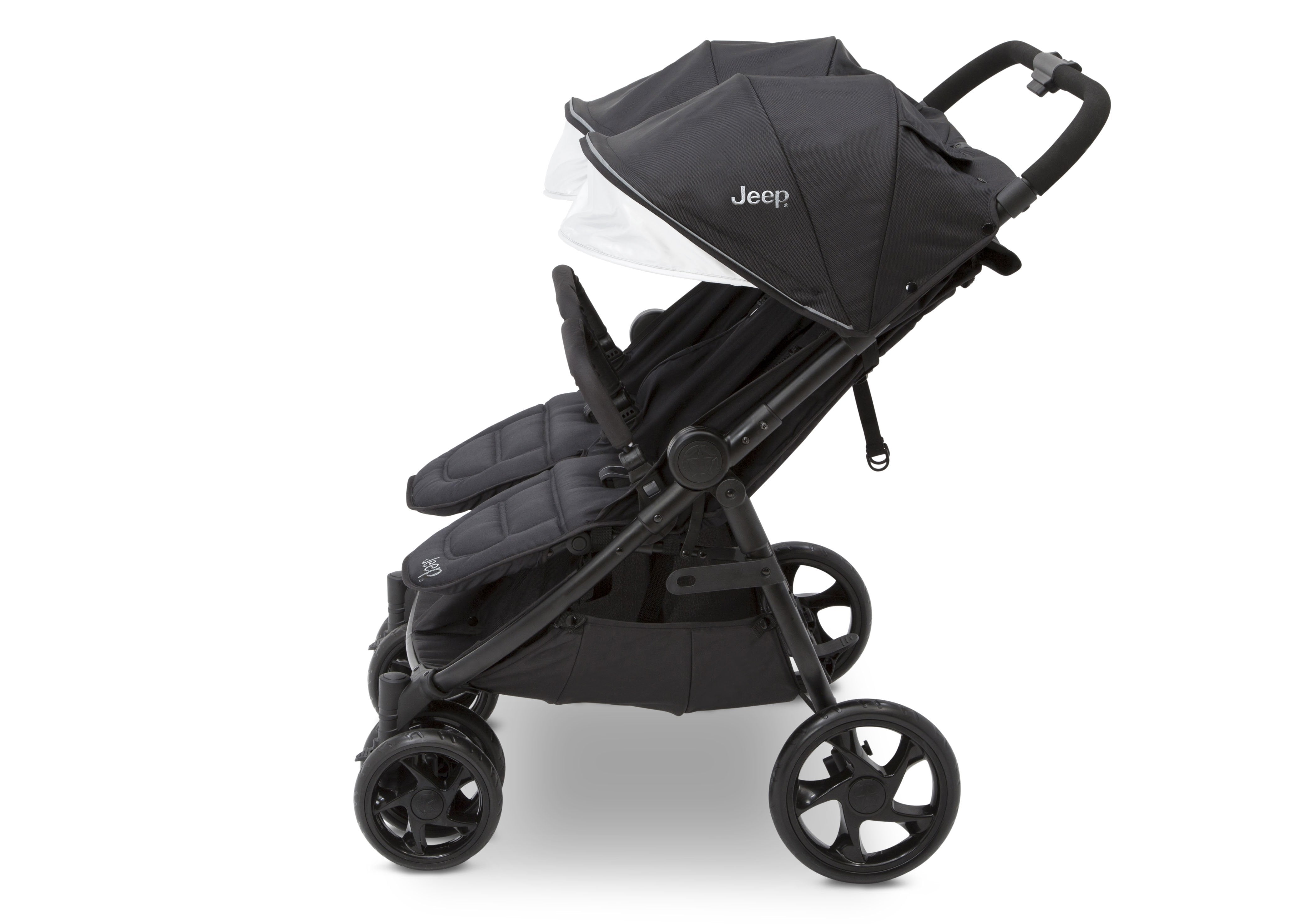Jeep® Destination Side by Side Double Stroller - Lightweight & Compact for Twins or Siblings - Perfect for Shopping, Travel & Outdoor Adventures