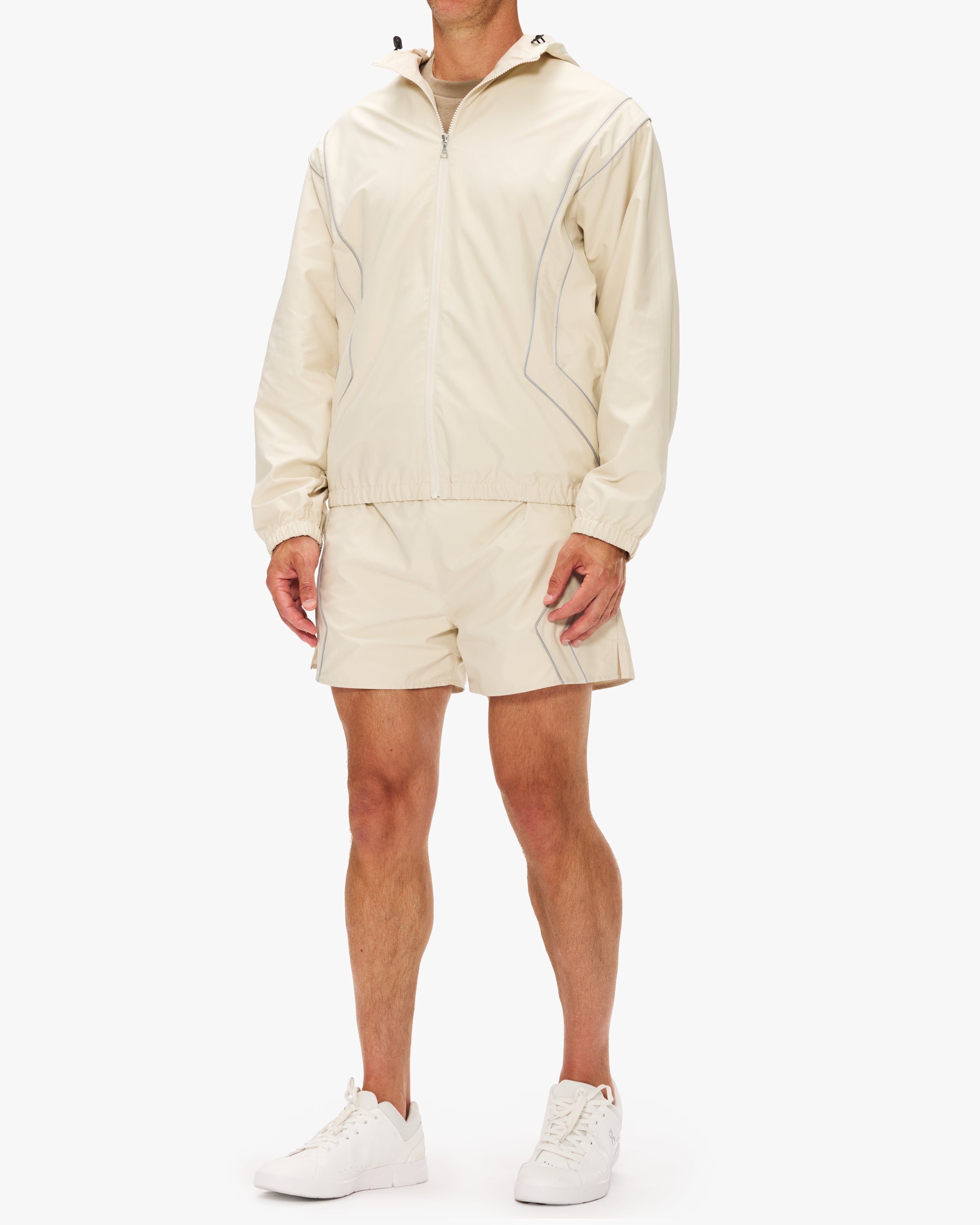 John Elliott Men's Panelled Nylon Shorts - Lightweight Athletic Running Shorts for Gym, Workout & Casual Wear