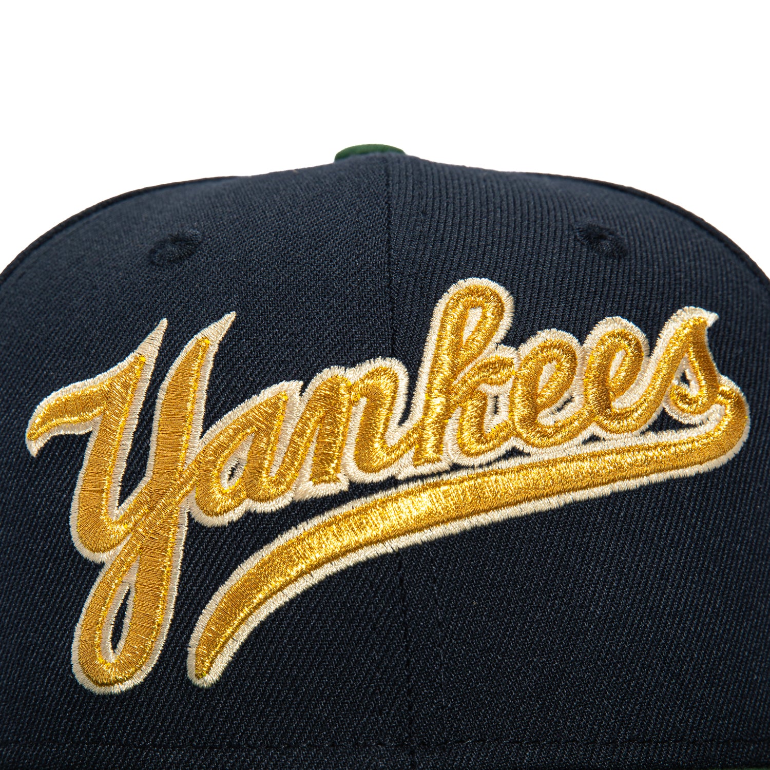 New Era 59Fifty New York Yankees 1996 World Series Patch Script Baseball Cap - Navy, Green, Metallic Gold - Perfect for Baseball Games, Fan Collections & Streetwear Fashion