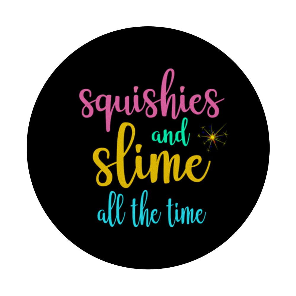 Kids Squishies & Slime Toys - Black PopSockets PopGrip for Girls & Teens Playtime