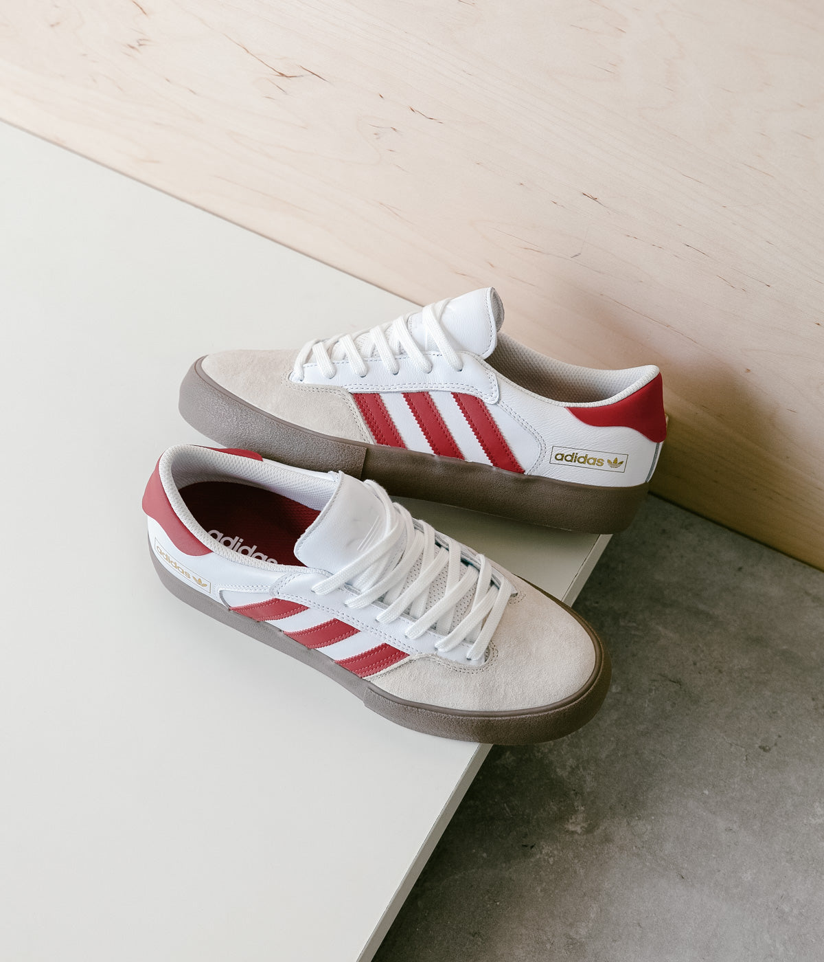 Adidas Matchbreak Super Shoes - White, Power Red & Gum - Perfect for Running, Training & Casual Wear