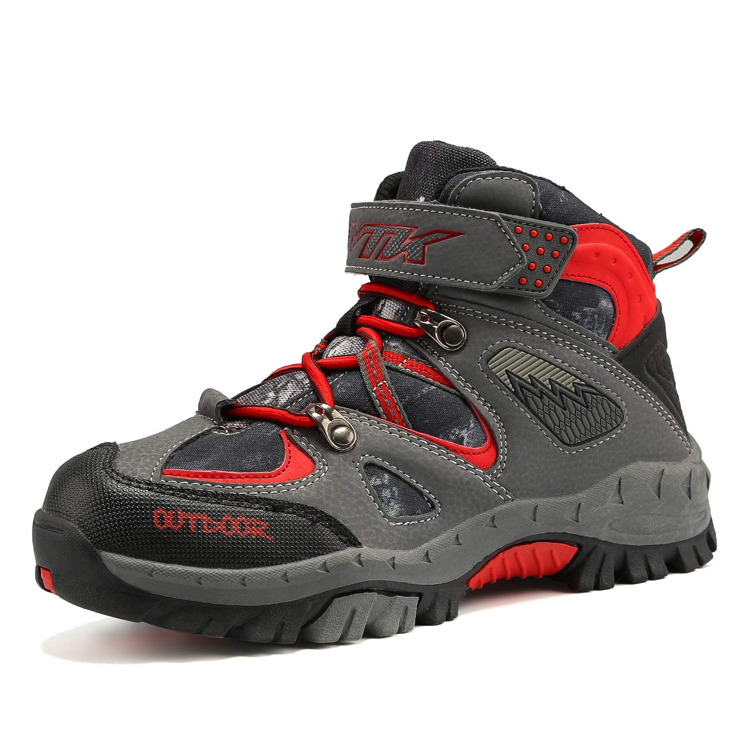 JMFCHI FASHION Kids Hiking Boots for Boys & Girls - Waterproof Winter Snow Boots, Warm Outdoor Trekking Shoes for Camping, Climbing & Walking - Durable & Comfortable Ankle Boots for Cold Weather Adventures