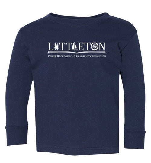Littleton Park & Rec Toddler Long Sleeve T-Shirt - Soft Cotton Kids Shirt for Boys & Girls - Perfect for Playdates, Preschool & Outdoor Activities