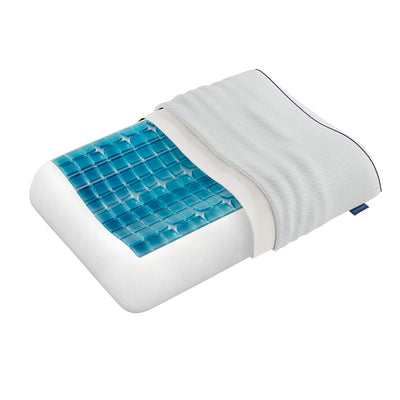 Technogel Anatomic Pillow - Orthopedic Memory Foam Pillow for Neck & Back Pain Relief - Perfect for Side, Back & Stomach Sleepers - Home & Travel Use