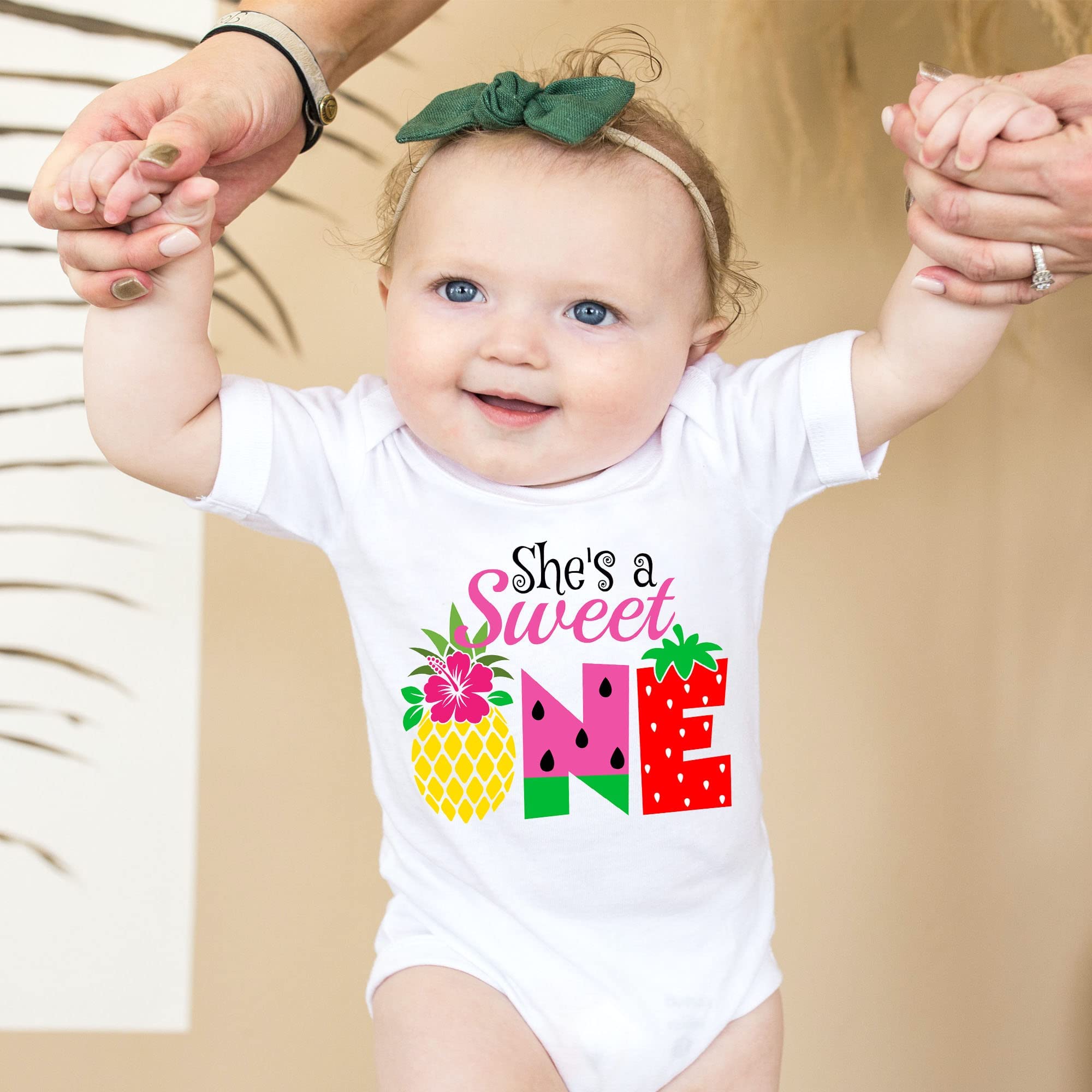 Fruit ONE Birthday Shirt for Girls - 1st Birthday Tutti Fruity Outfit - Sweet One Fruit Theme Baby Shirt (12 Months) | Perfect for First Birthday Photos, Party Outfits & Special Celebrations