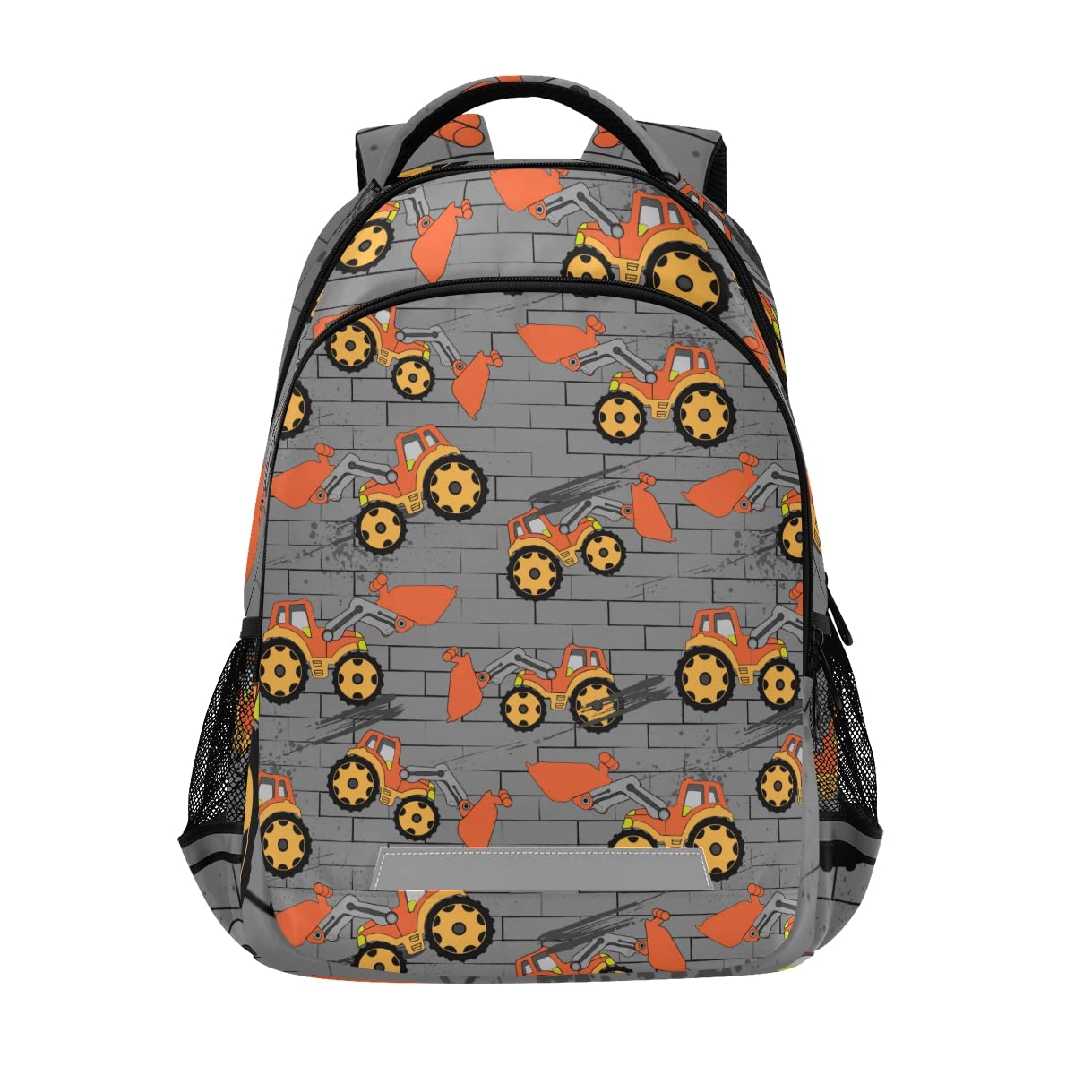 Orange Tractor Backpack for School, Travel & Work - Kids & Adults