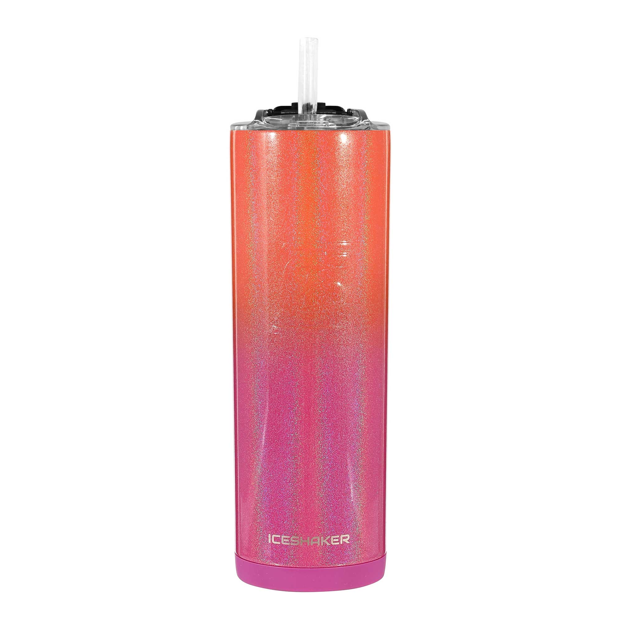 20oz Skinny Tumbler with Lid and Straw - Insulated Stainless Steel Water Bottle for Hot & Cold Drinks - Perfect for Summer Travel, Beach, Gym and Outdoor Activities