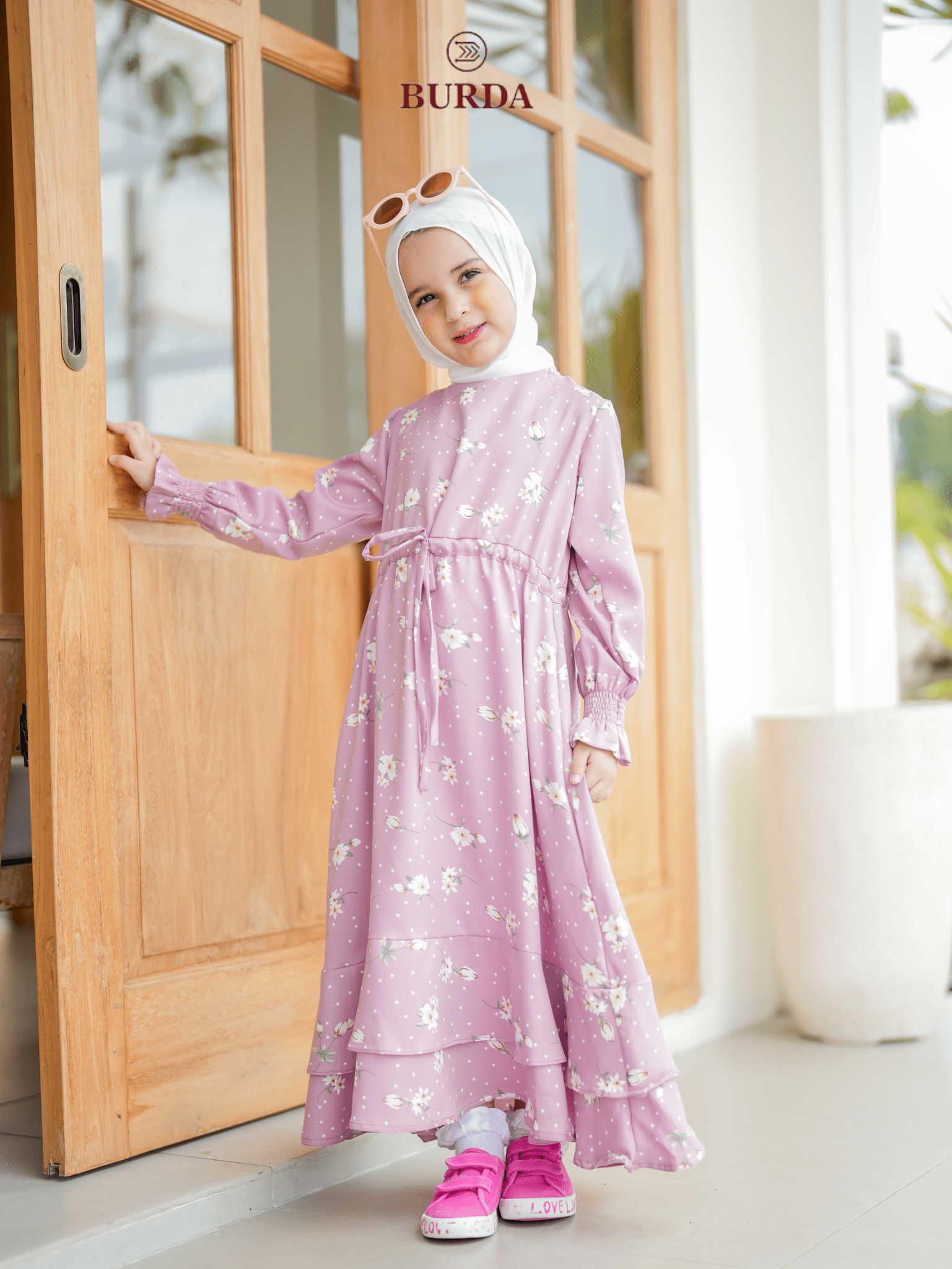 Girl's Pink Floral Dress for Kids - Cute Summer Party Outfit & Special Occasion Wear