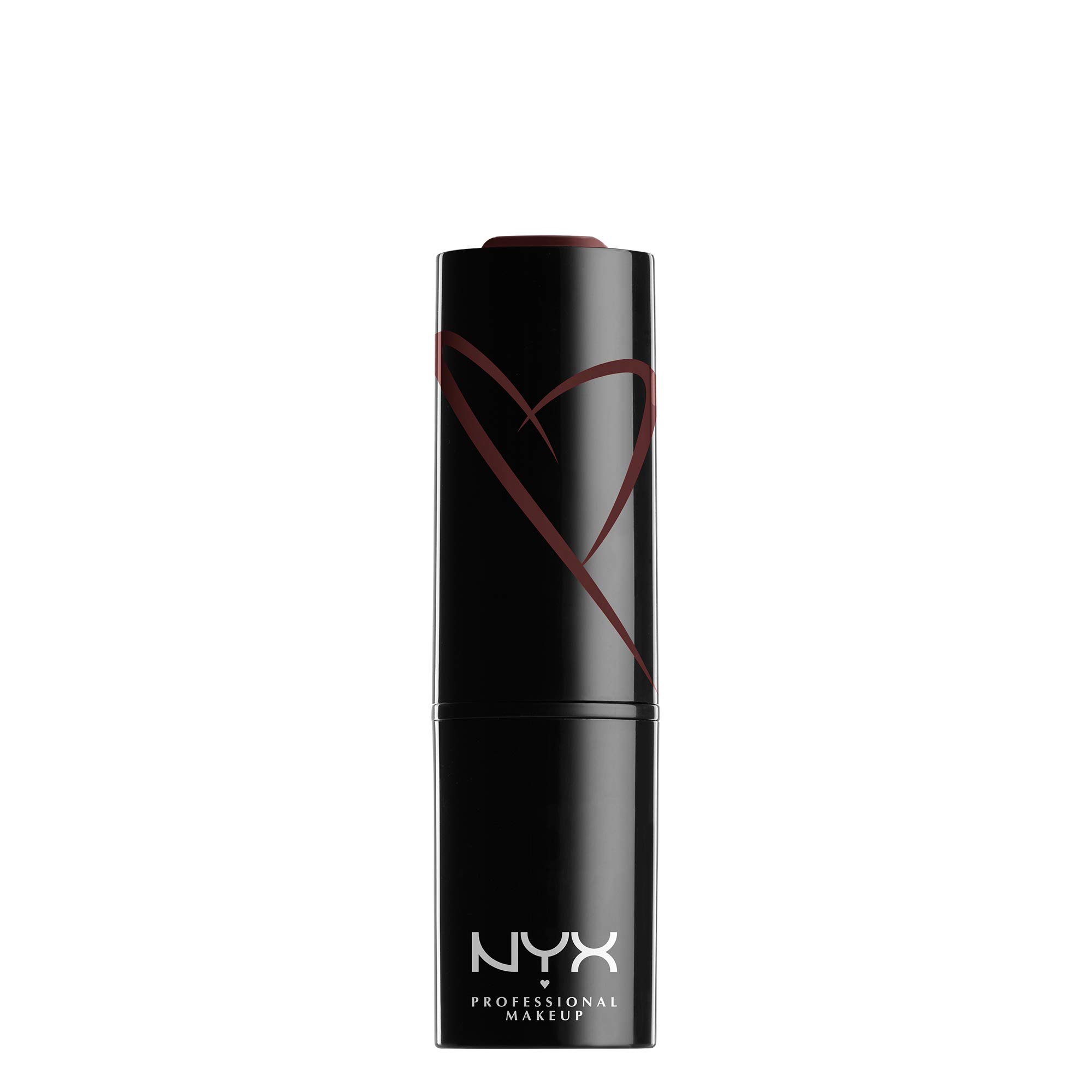 NYX Professional Makeup Shout Loud Satin Lipstick - Shea Butter Infused, Long-Lasting Plum Brown Lip Color for Dramatic Look | Perfect for Night Out, Parties & Special Occasions