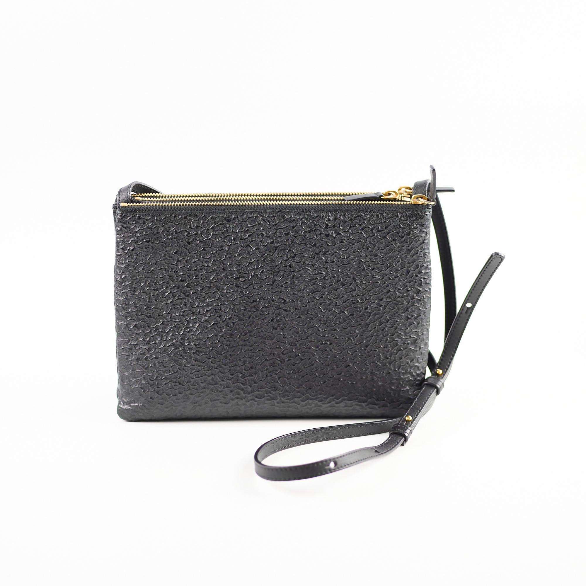 Celine Trio Crossbody Bag - Black Leather Small Shoulder Bag for Women | Perfect for Work, Travel & Everyday Use
