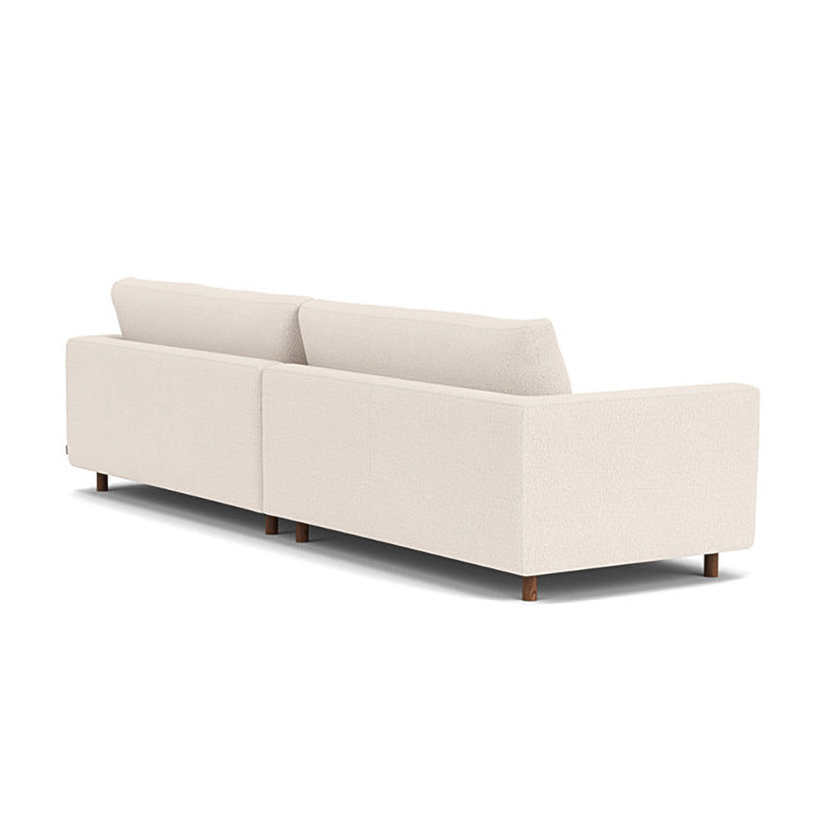Modern Dylan Boucle 4-Seater Sofa - Soft Chenille Fabric Sectional Couch for Living Room, Lounge & Family Room - Comfortable Mid-Century Style Sofa for Home Decor