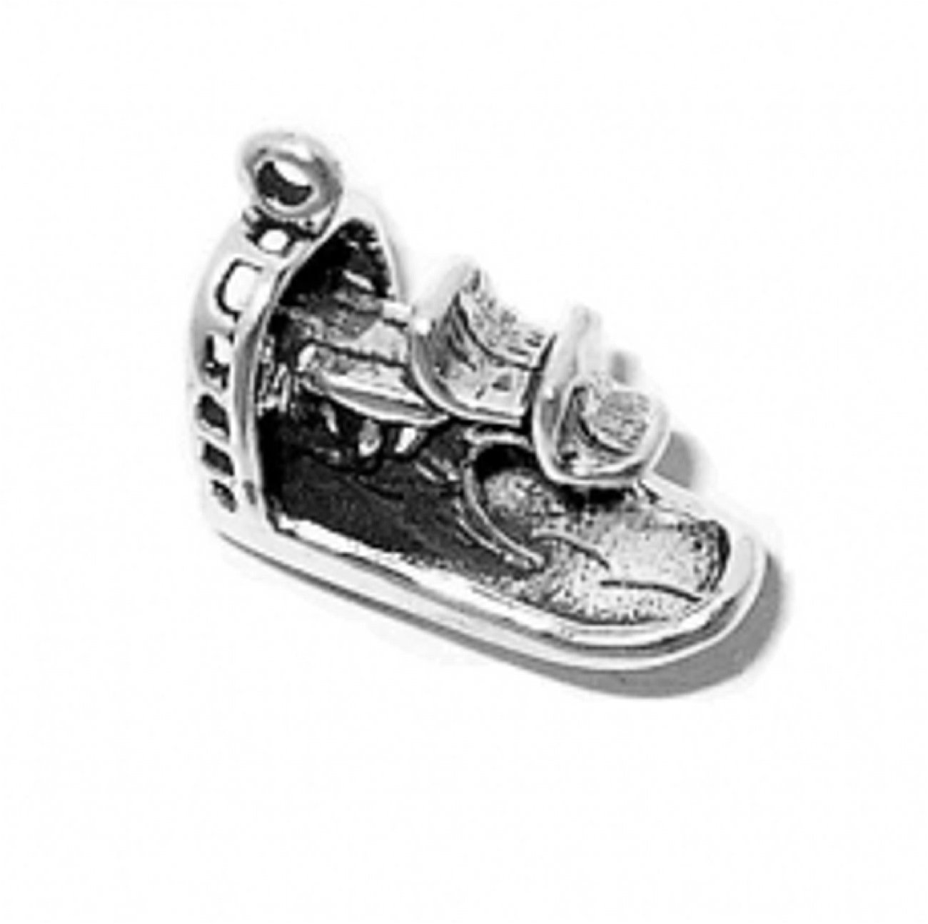 3D Swamp Marsh Air Boat Sterling Silver Charm Pendant - Perfect for Necklaces, Bracelets & Jewelry Making DIY Crafts